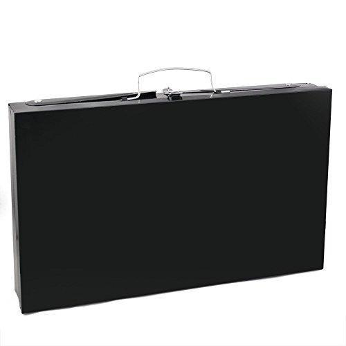125 Stainless Steel Briefcase Style Barbecue Grill Toaster (Medium Black) - eazy cart store