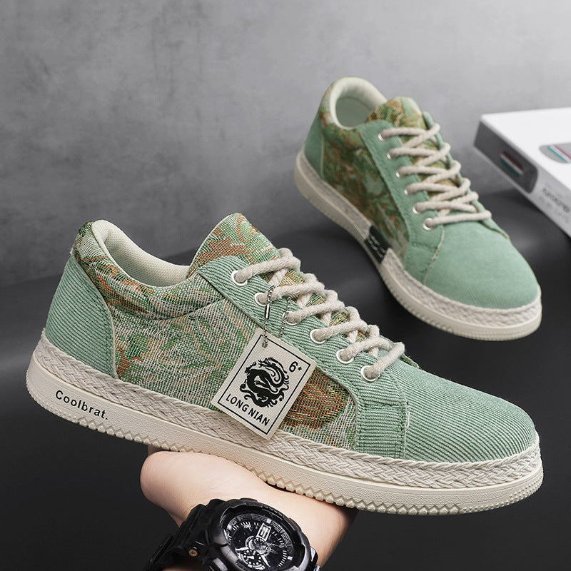 Trendy and versatile sports and leisure board shoes men's linen shoes - eazy cart store