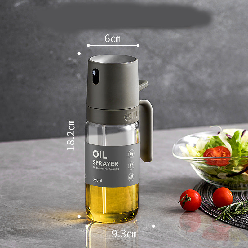 Oil Spray Bottle 250ml High Borosilicate Glass Cooking Oil Dispensers Olive Oil Sprayer Mister - eazy cart store