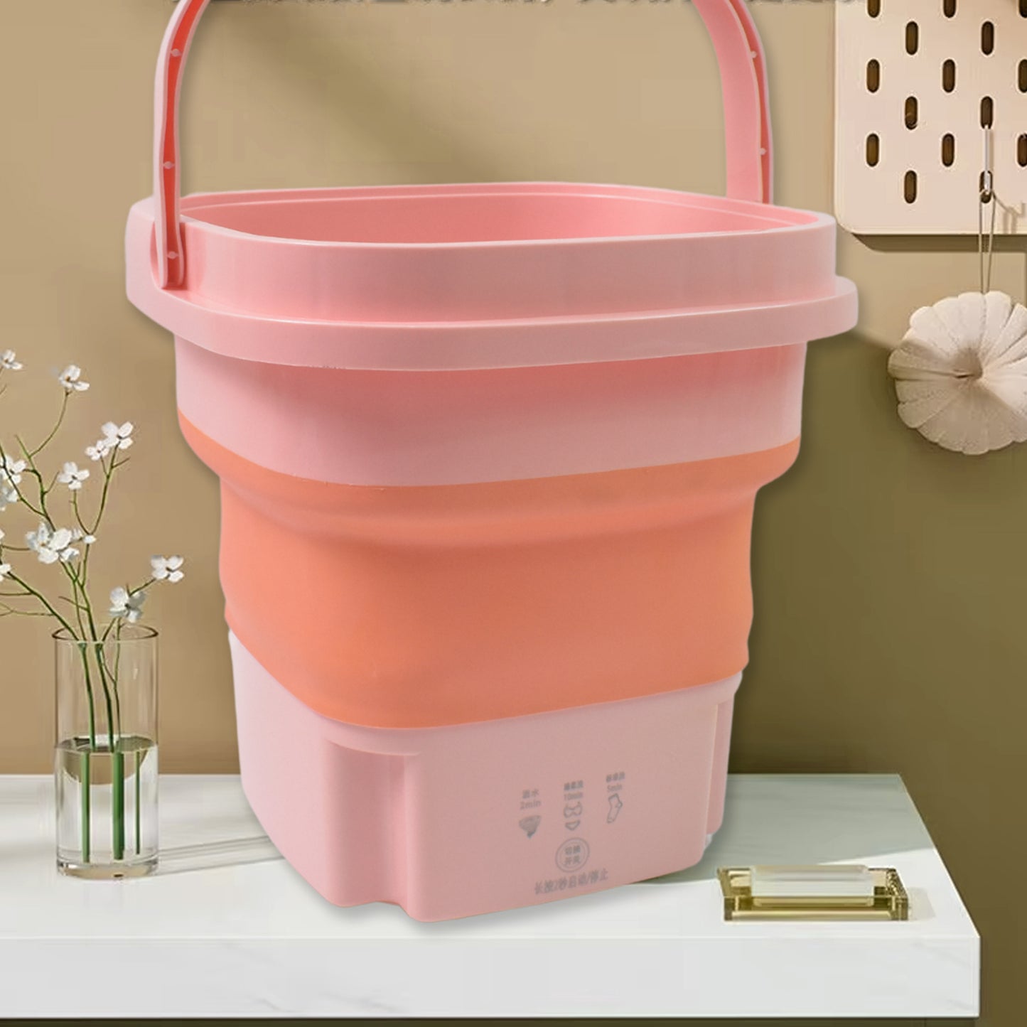Portable Washing Machine Foldable Washer And Dryer Combo (1 Set Mix Color) - eazy cart store