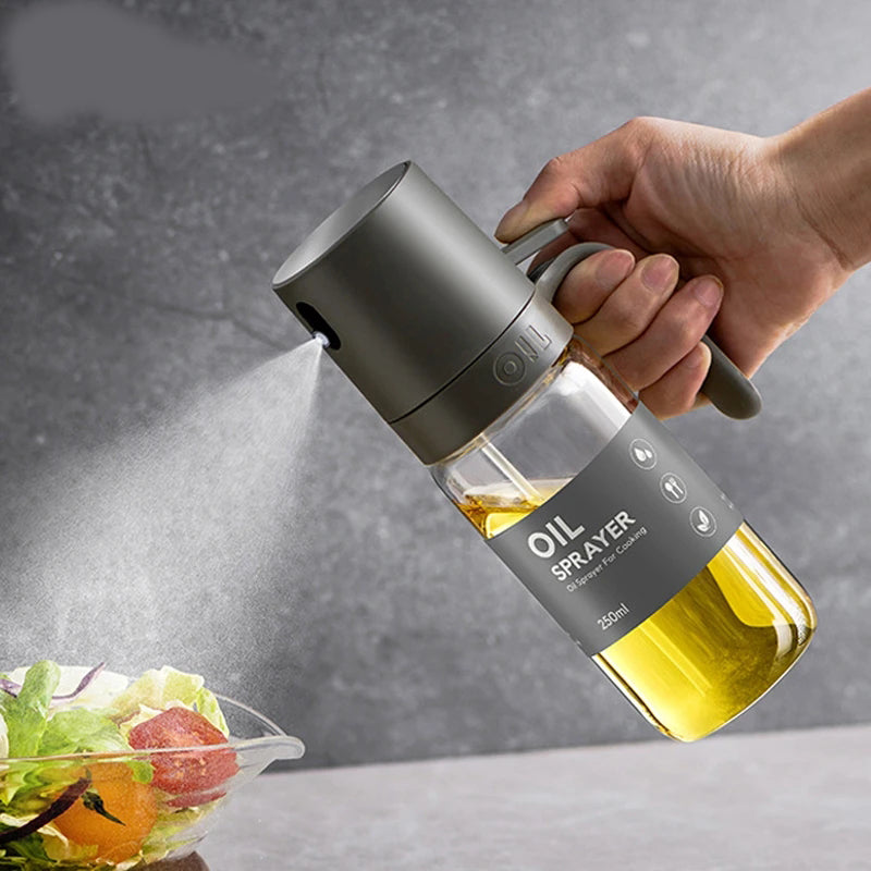 Oil Spray Bottle 250ml High Borosilicate Glass Cooking Oil Dispensers Olive Oil Sprayer Mister - eazy cart store