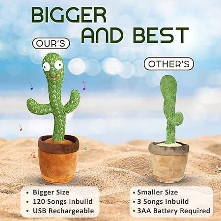 LED Musical Dancing & Mimicry Cactus Toy - eazy cart store