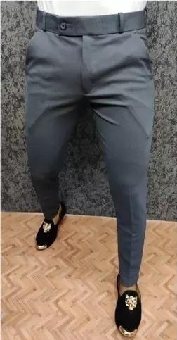 Popcorn Fabric Ankle Length Trouser For Men's - eazy cart store