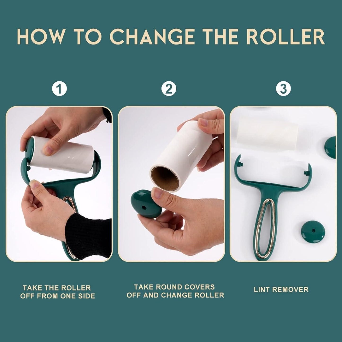 Portable Sticky Lint Remover Brush - eazy cart store