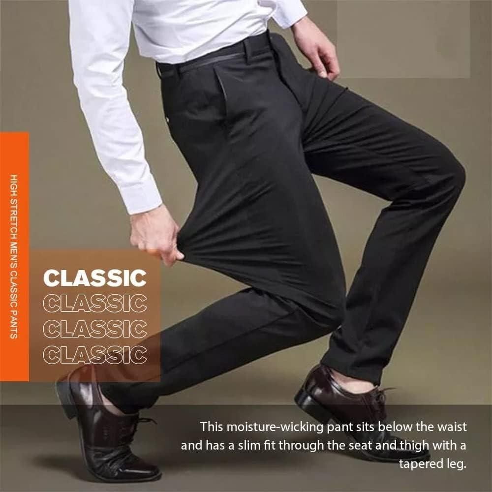 High Elasticity Men's Classic Pants (Pack of 3) - eazy cart store