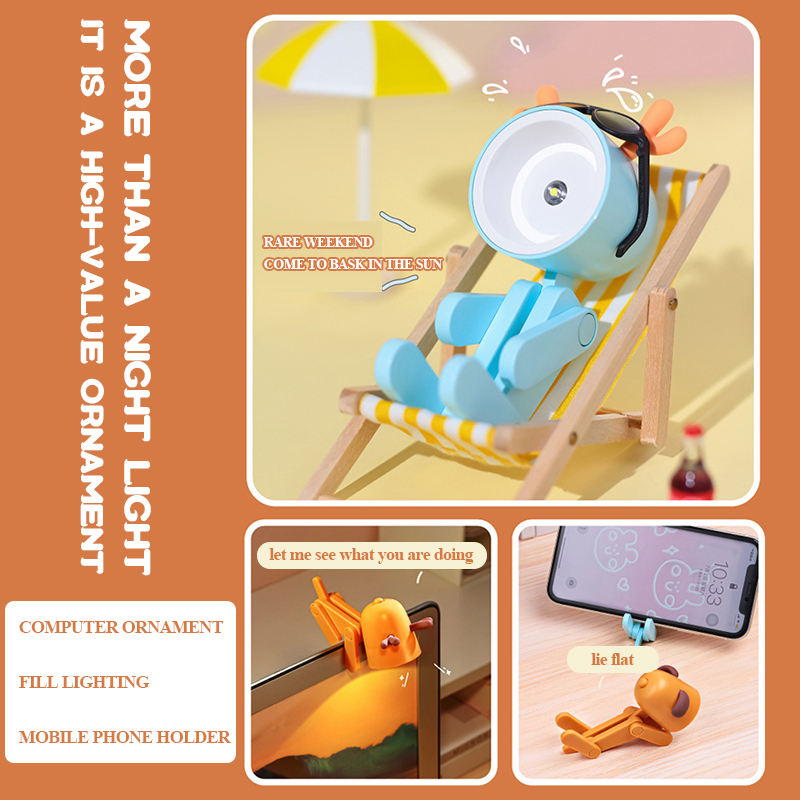 Pet Dog Deer Night Light DIY Desktop Decoration Children's Room Mini Table Lamp Creative Led - eazy cart store