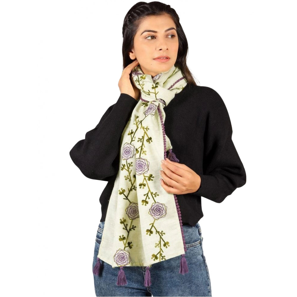 Generic Women's Cotton Opaque Stole (Lemon, Length: 1.5 to 2 Mtr)