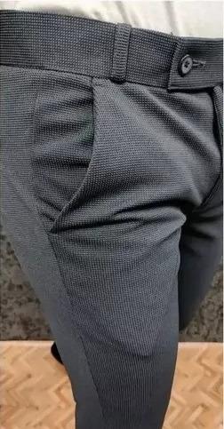 Popcorn Fabric Ankle Length Trouser For Men's - eazy cart store