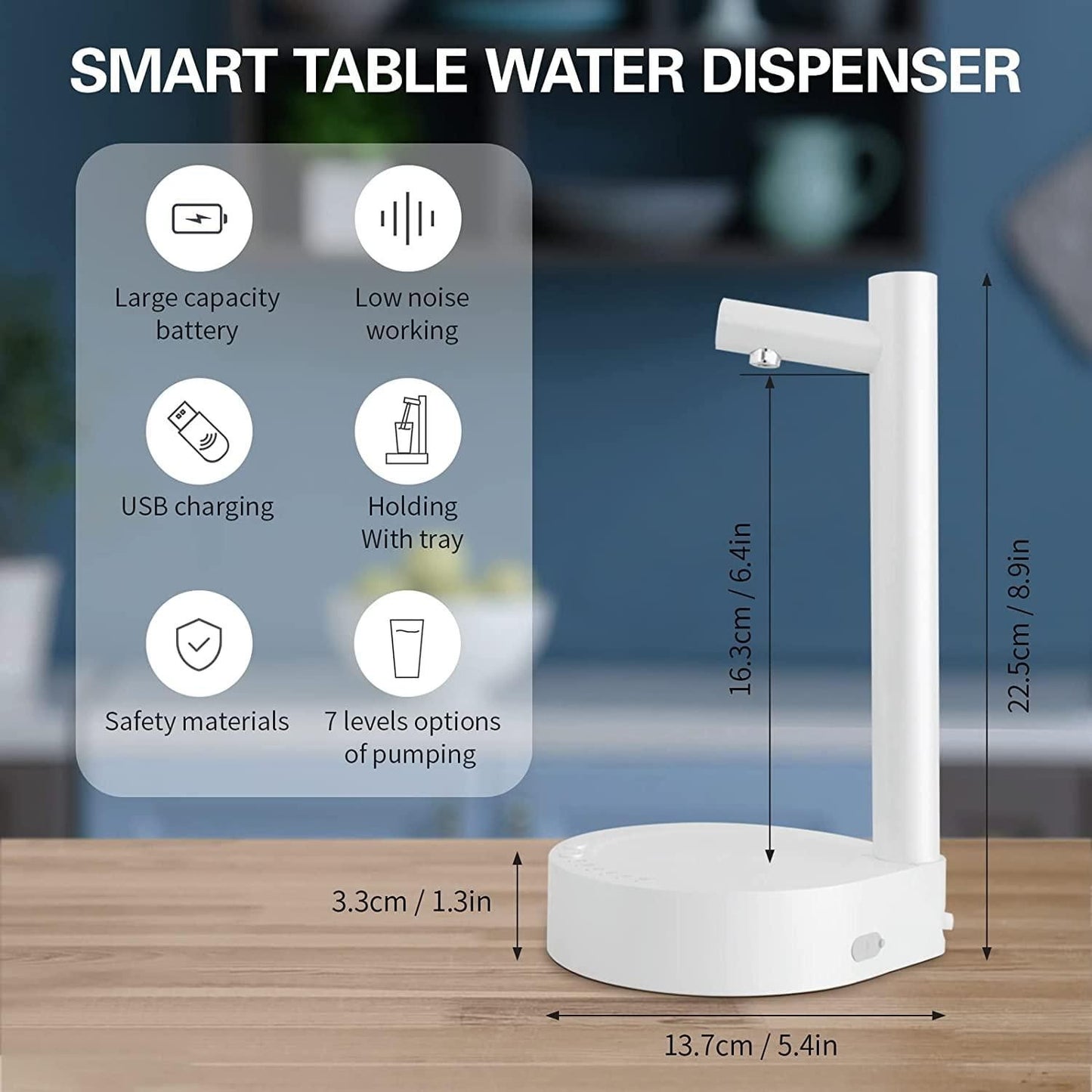 6 Levels of Quantitative USB Automatic Water Dispenser - eazy cart store