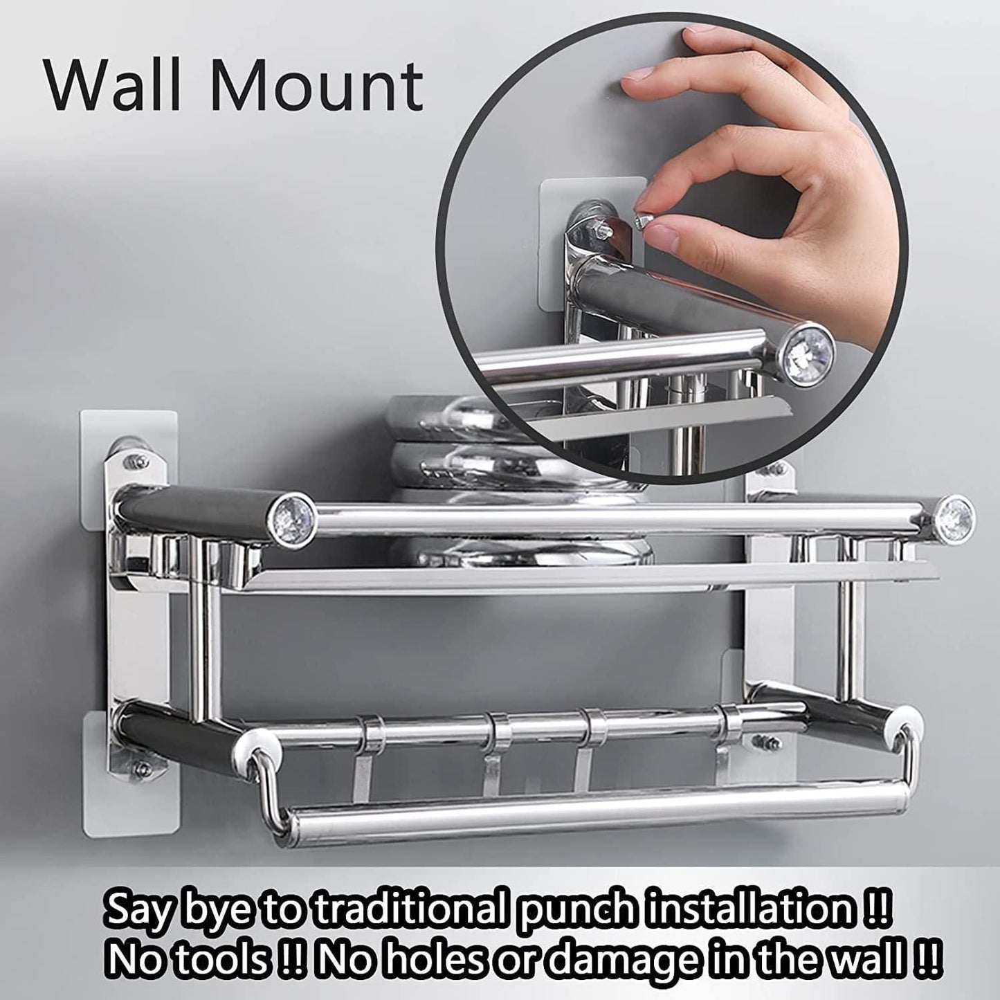 Wall Mount Screw Hooks for Kitchen Bathroom Bedroom Living Room 10 Pcs - eazy cart store