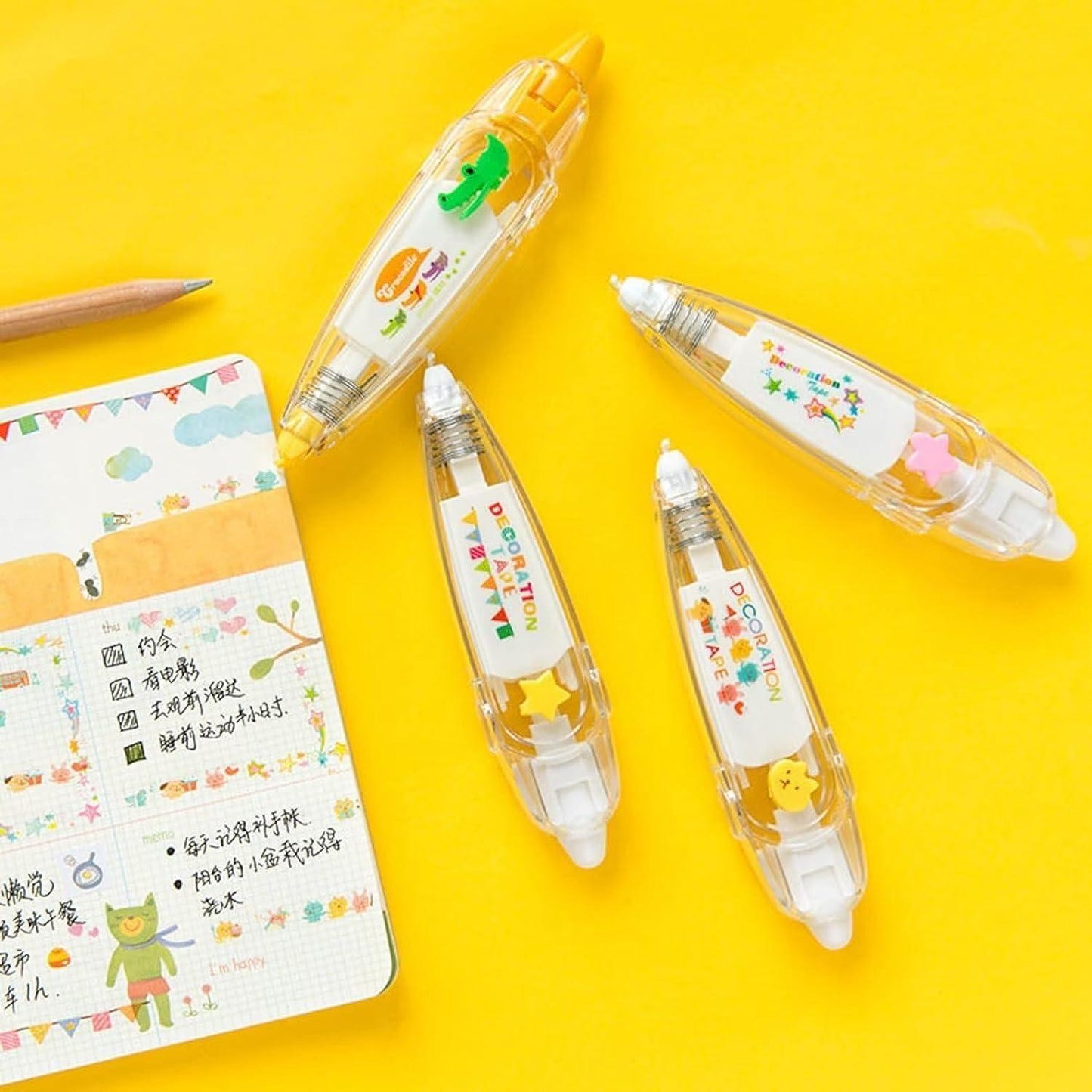 Decoration Tape Cute Novelty Sticker Pen Machine Pack of 2 - eazy cart store