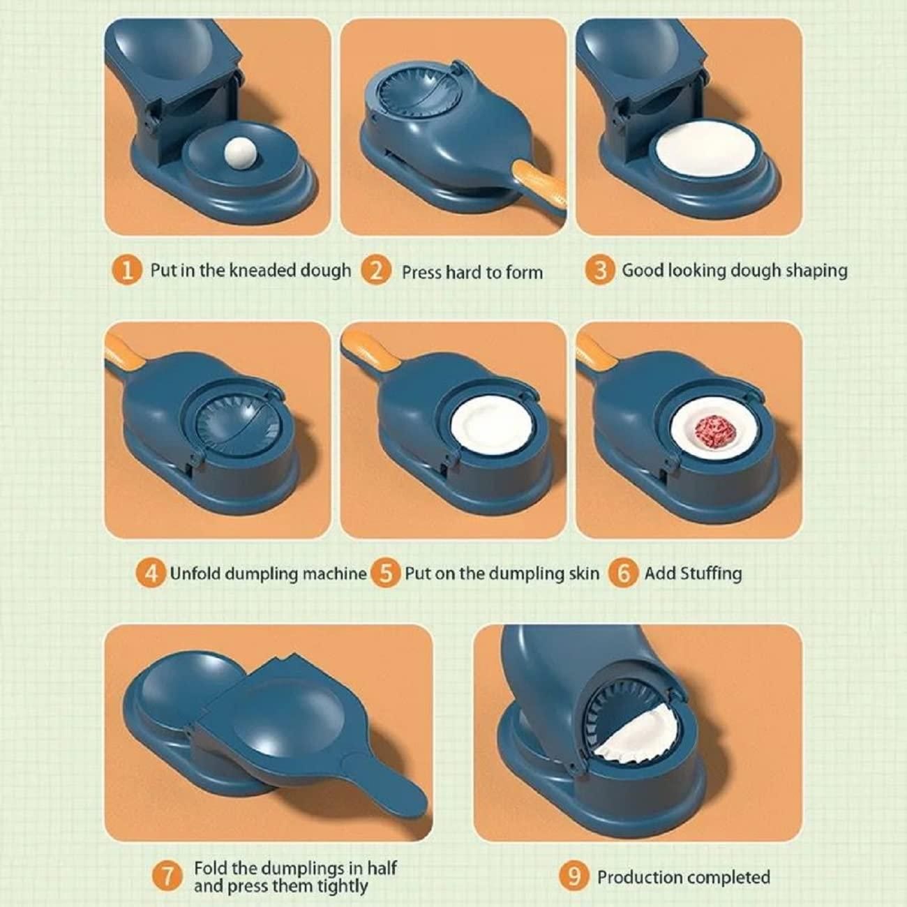 2 In 1 Dumpling Maker, new Kitchen Dumpling Making Tool - eazy cart store