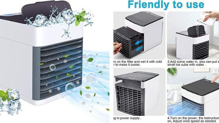 Portable Mini Air Conditioner Small Size 500Ml Water Tank USB Powered - eazy cart store