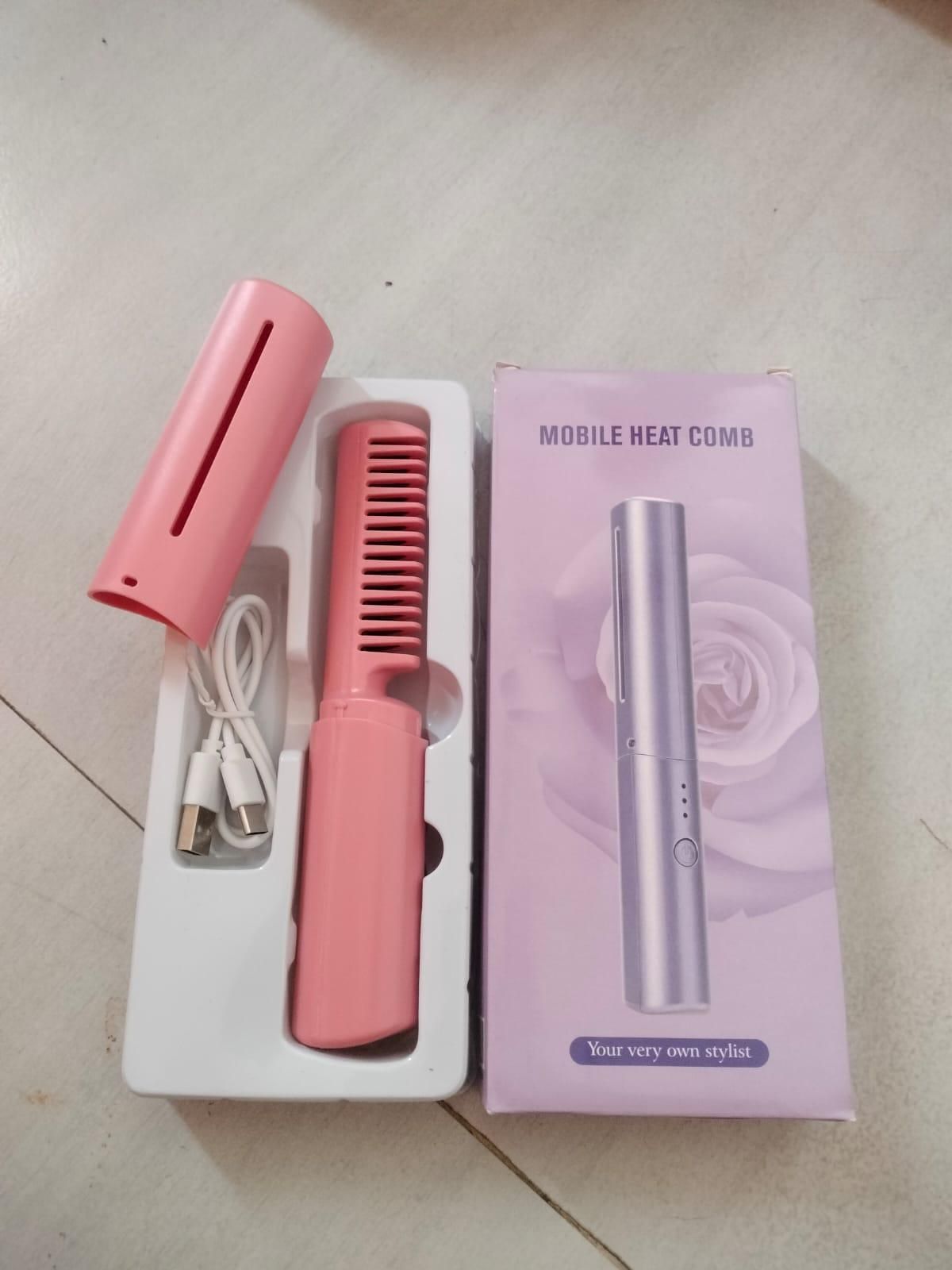 Rechargeable Hot Comb Hair Straightener - eazy cart store