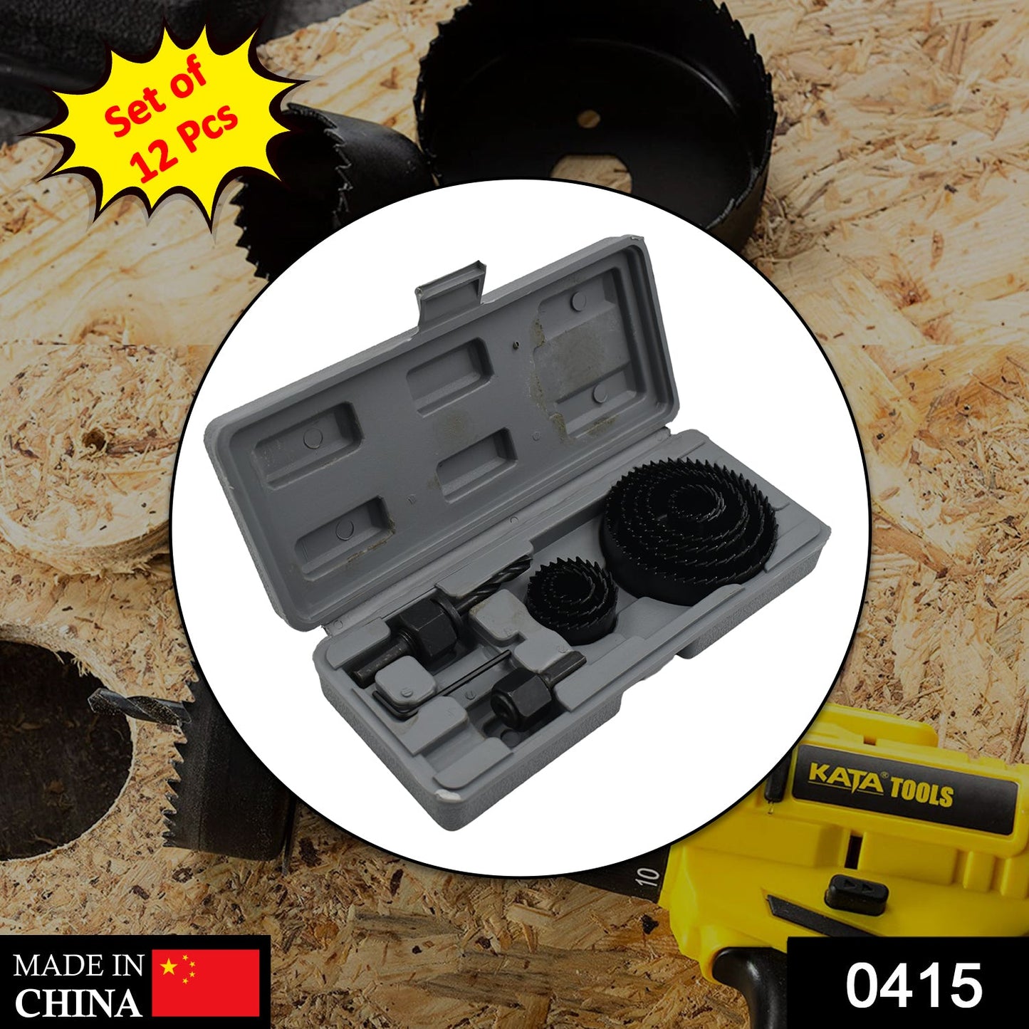 0415 -12 Pcs 19-64mm Hole Saw Kit - eazy cart store