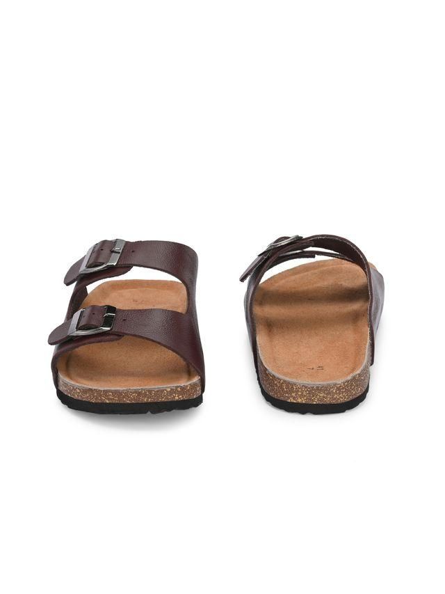 Mens Arizona Cherry Leather Slippers - eazy cart store