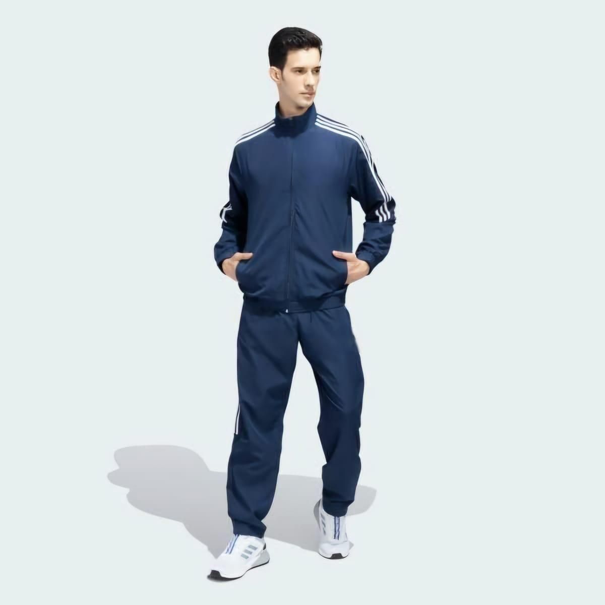 Men's Side Stripe 4 Way Lycra Track Suit - eazy cart store