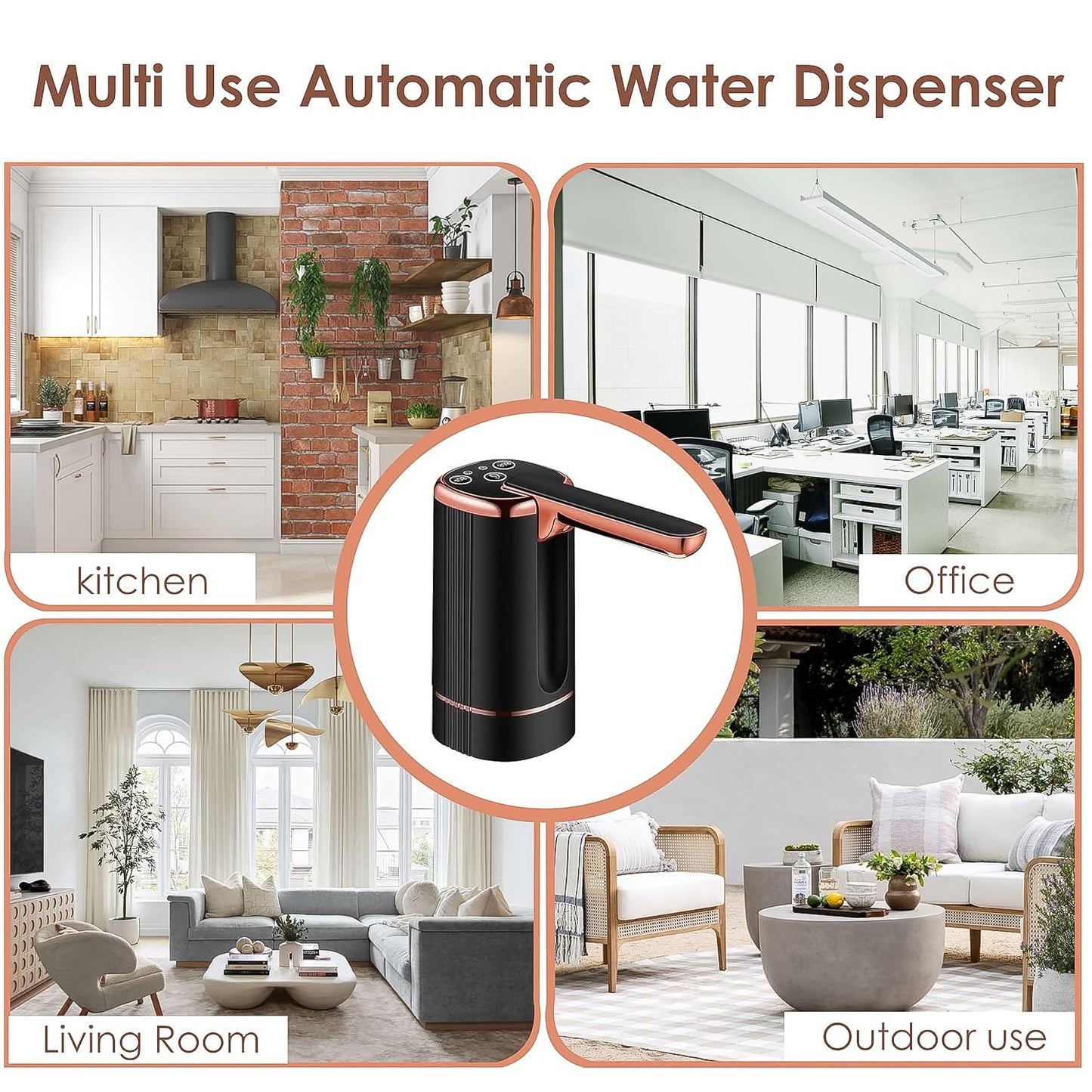Usb Rechargeable Automatic Water Dispenser For 20 Litre Bottle (1 Pc) - eazy cart store