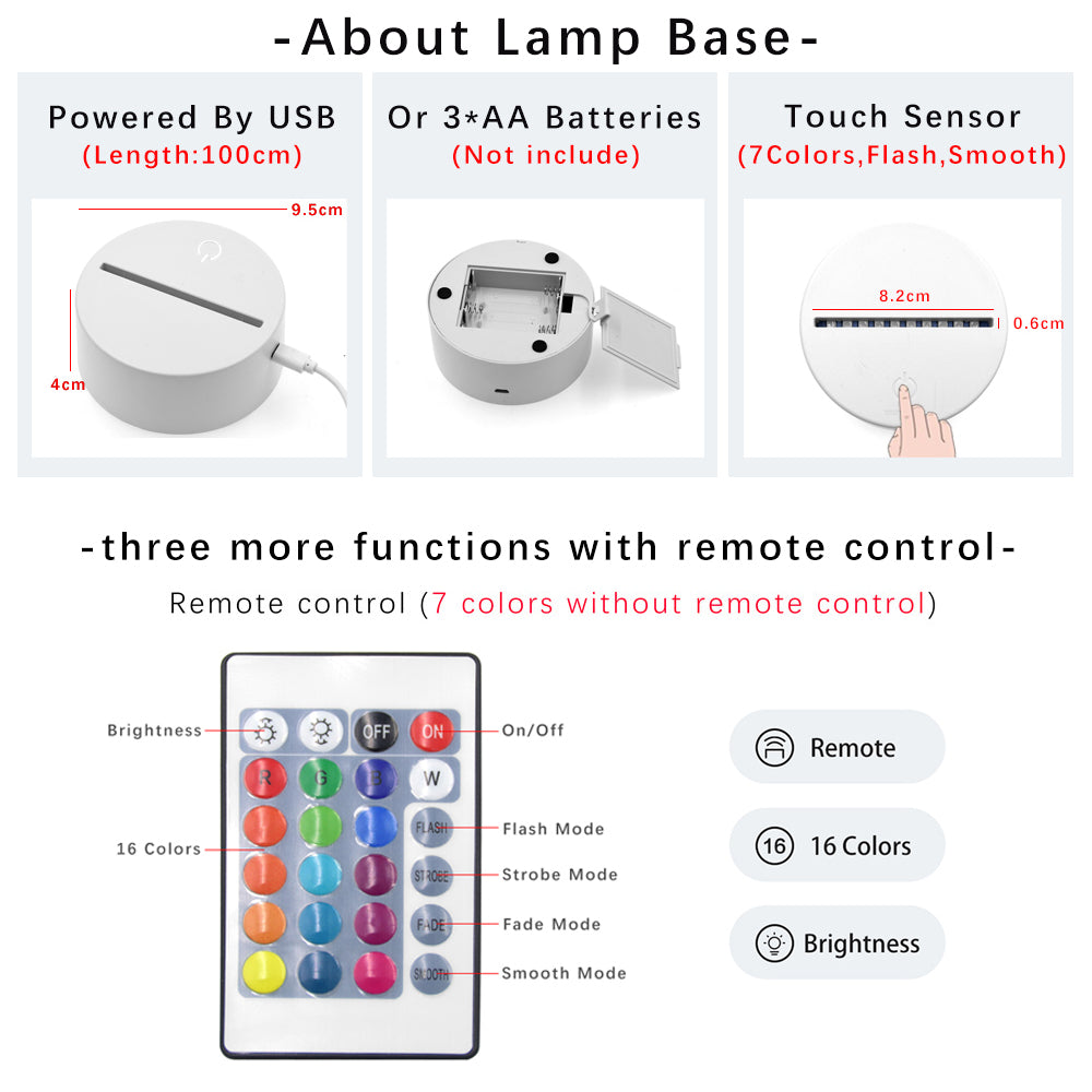 Transparent Luminous Acrylic Note Board 3d Night Light Can Be Erased And Written On The Computer Side Ins Night Light Message Board Memo - eazy cart store