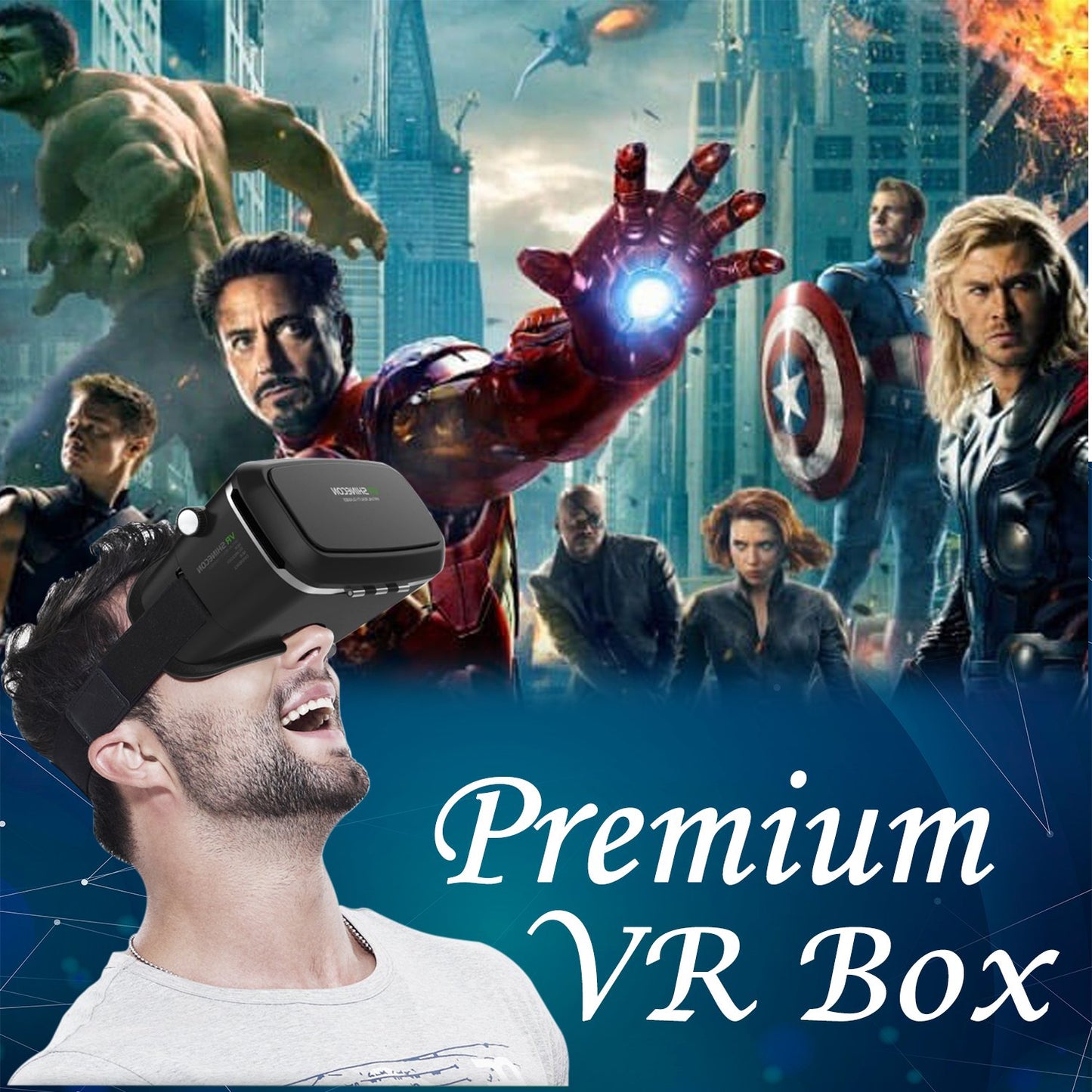 1447 Vr Pro Virtual Reality 3d Glasses Headset - eazy cart store