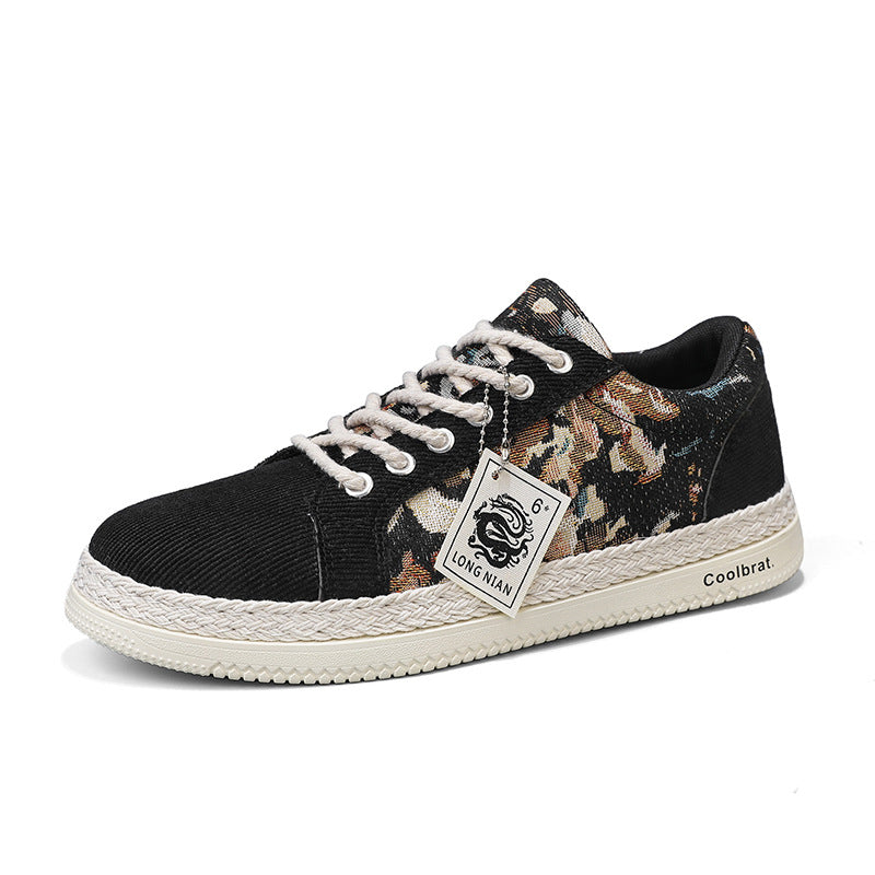 Trendy and versatile sports and leisure board shoes men's linen shoes - eazy cart store