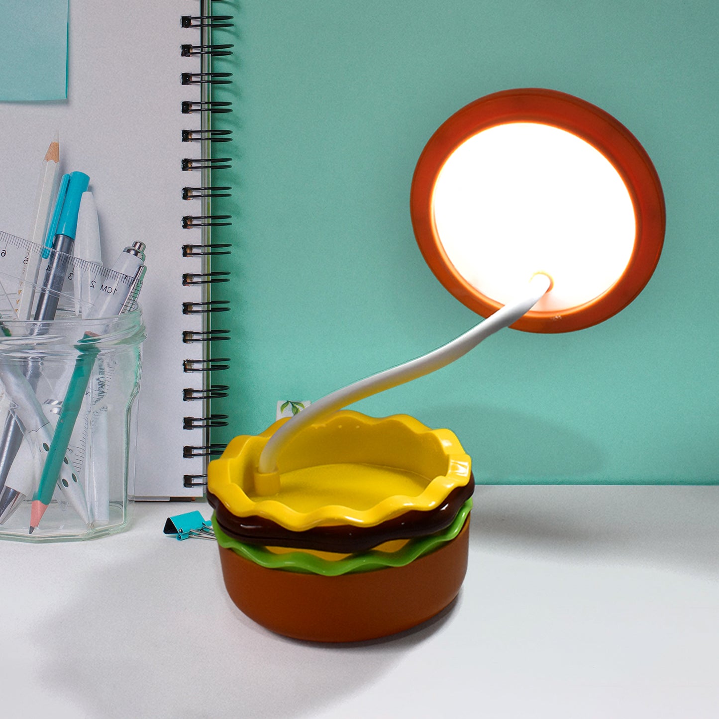 Burger Delight Folding Led Night Lamp (1 Pc) - eazy cart store