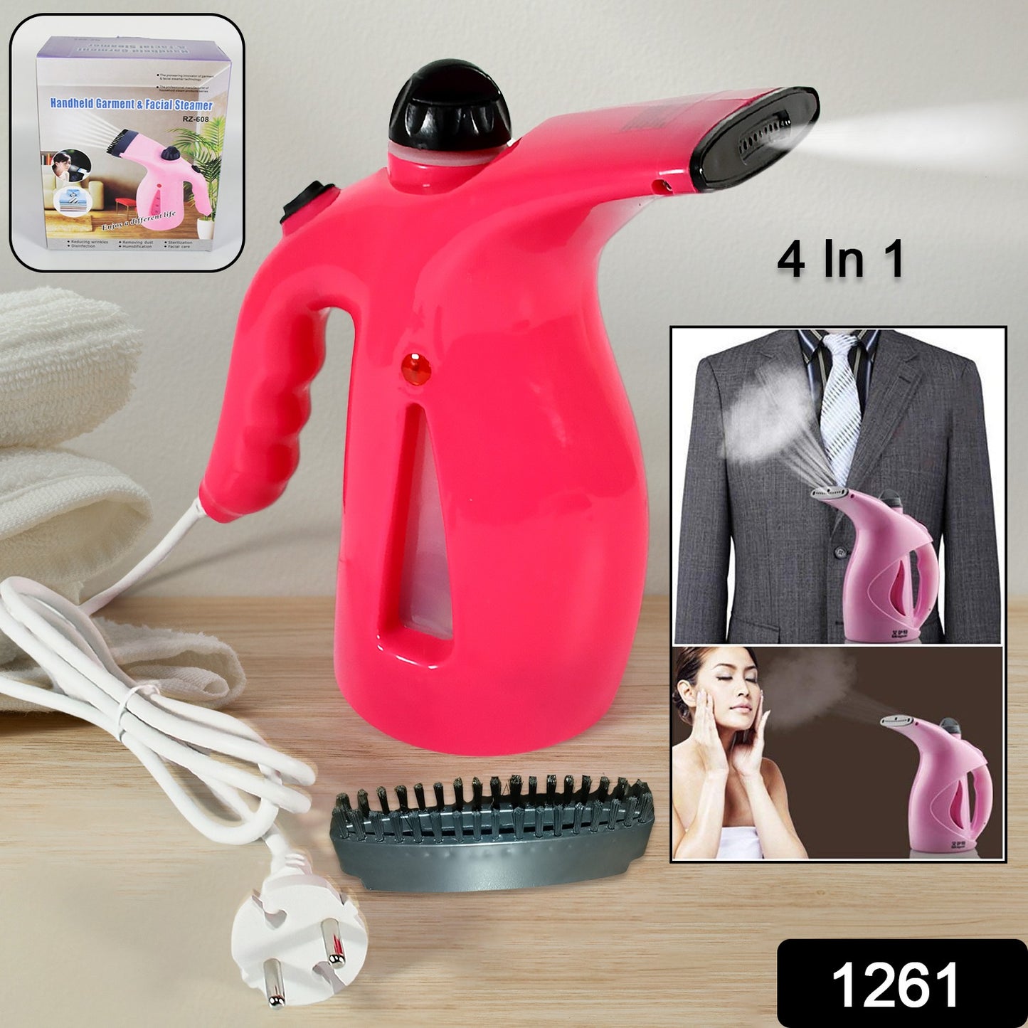1261 Facial Handheld Portable Steamer For Face - eazy cart store