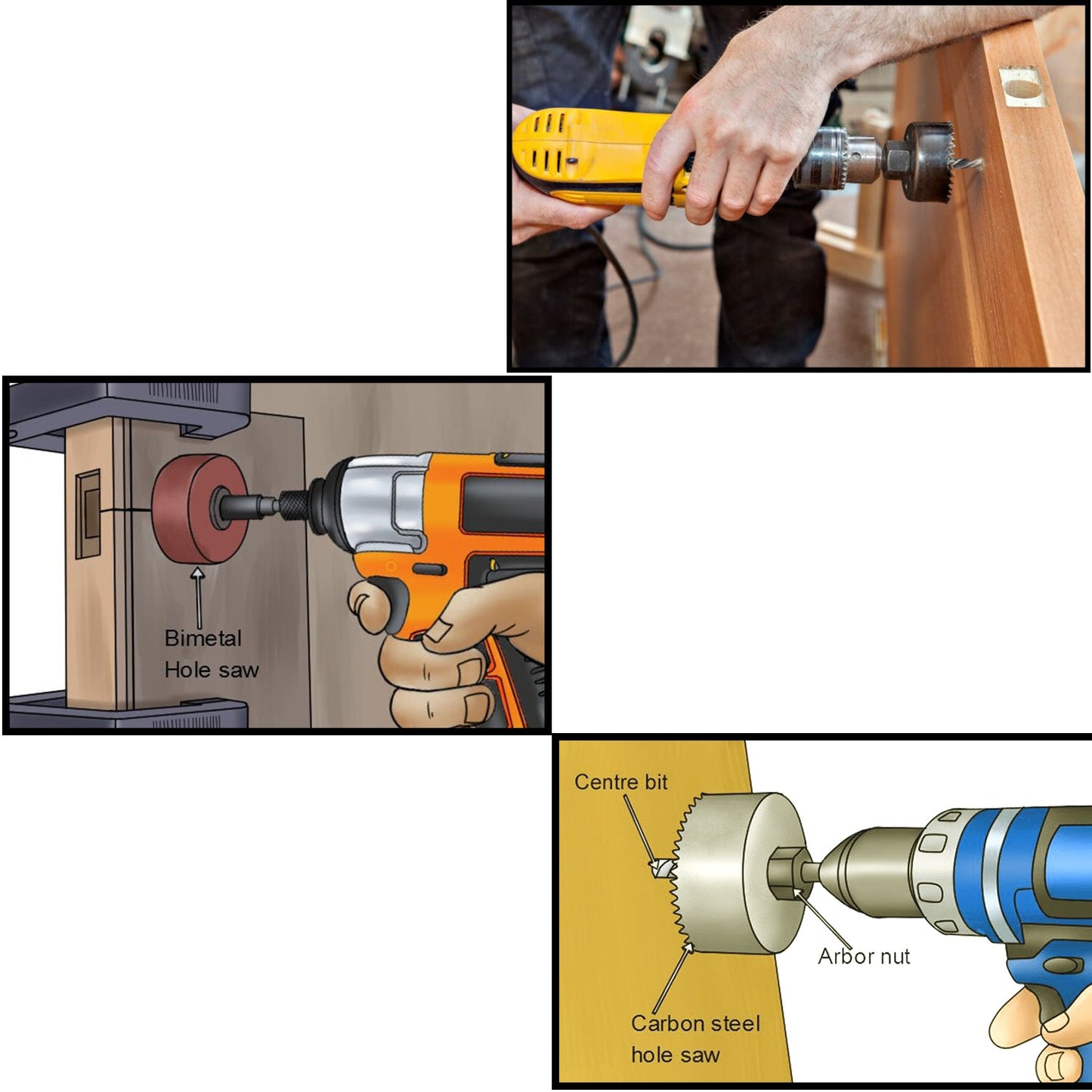 0415 -12 Pcs 19-64mm Hole Saw Kit - eazy cart store