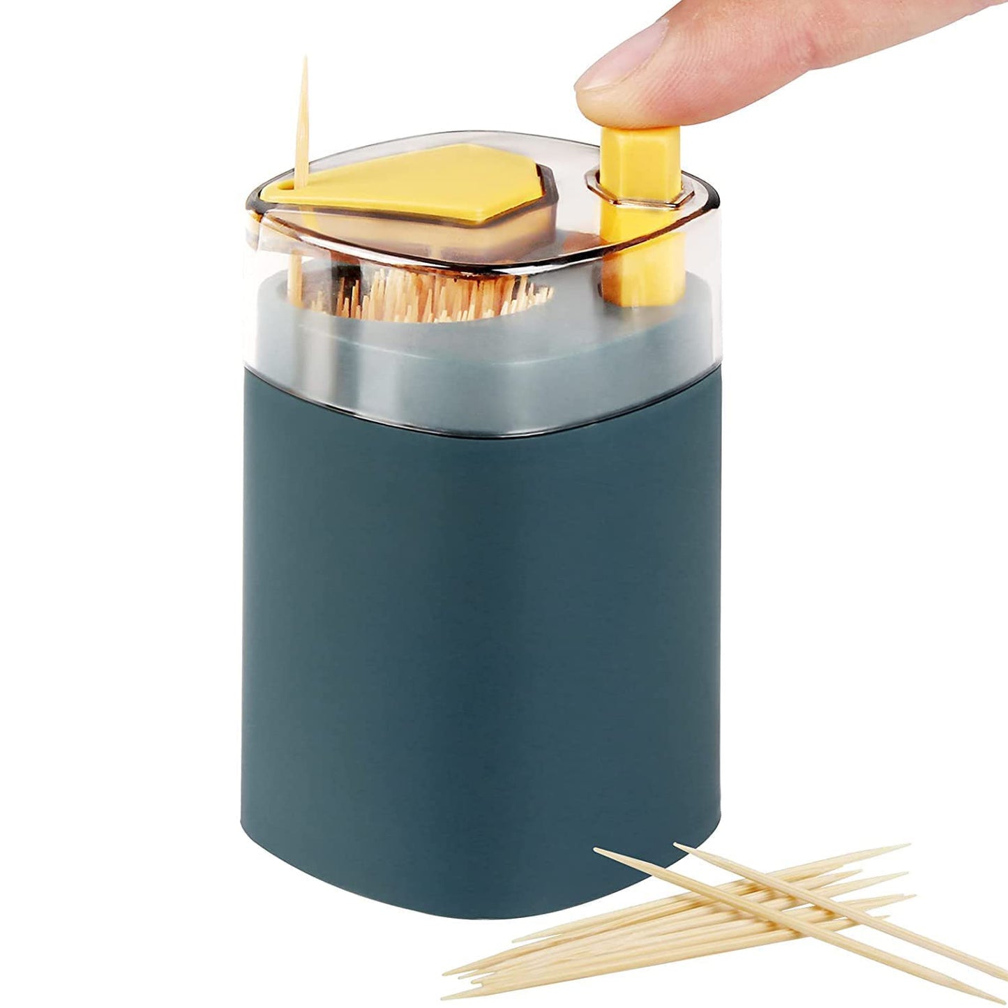 4005l Toothpick Holder Dispenser Pop-up Automatic Toothpick Dispenser For Kitchen Restaurant Thickening Toothpicks Container Pocket Novelty Safe Container Toothpick Storage Box. - eazy cart store