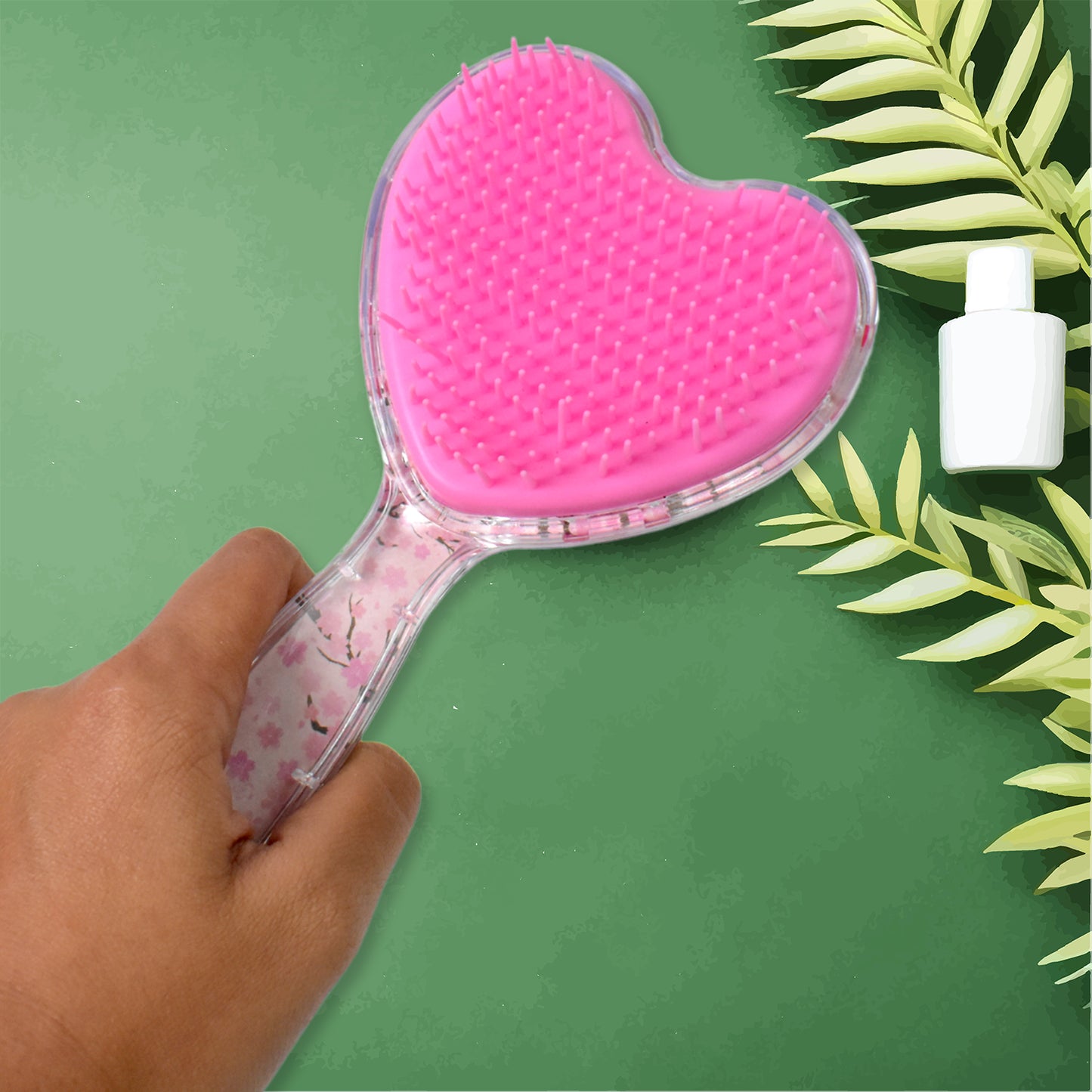 Heart Shape Hair Brush Massage Shower Comb (1 Pc) - eazy cart store