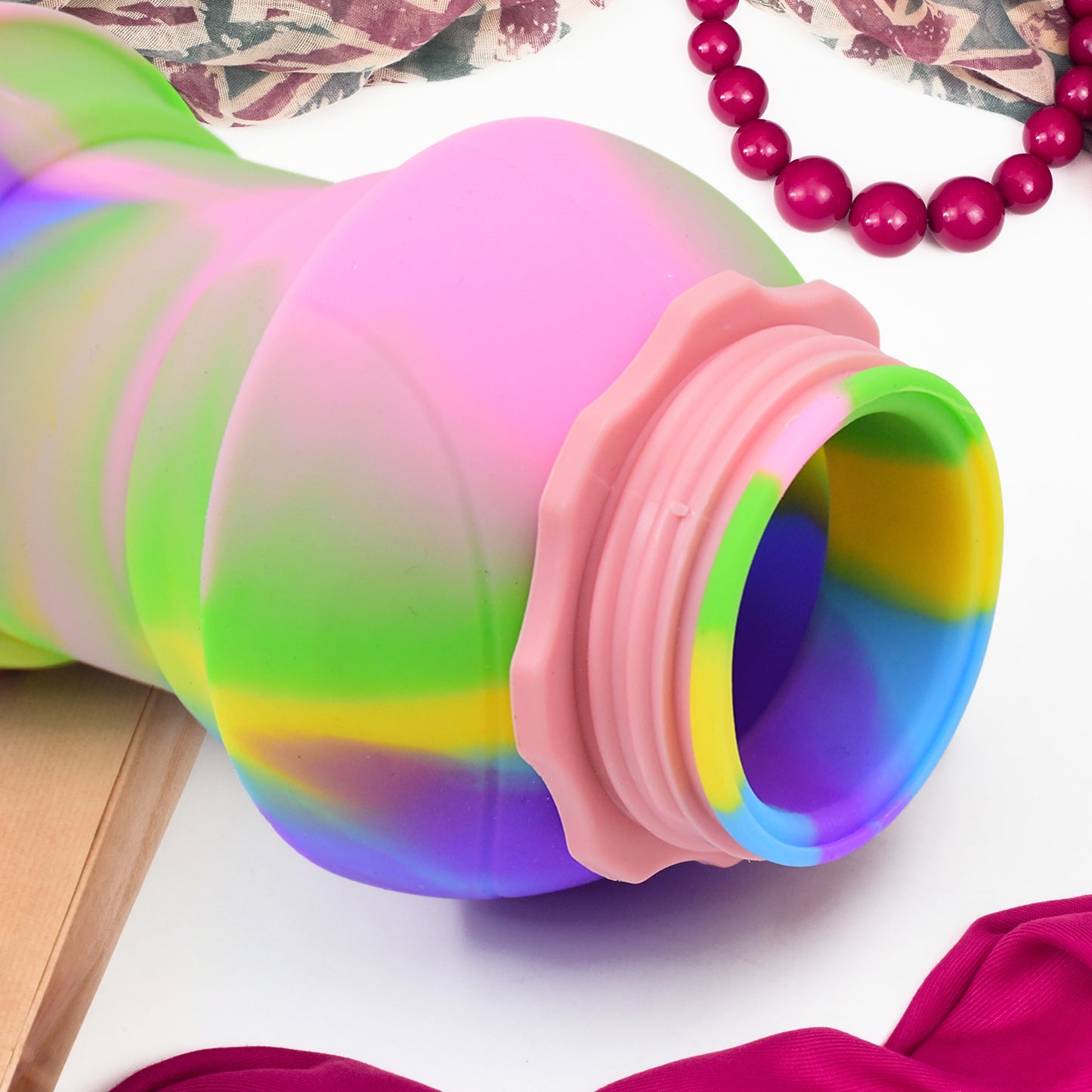Flexible Collapsible Silicone Sports Water Bottle (260 Ml 20 Cm Folding) - eazy cart store
