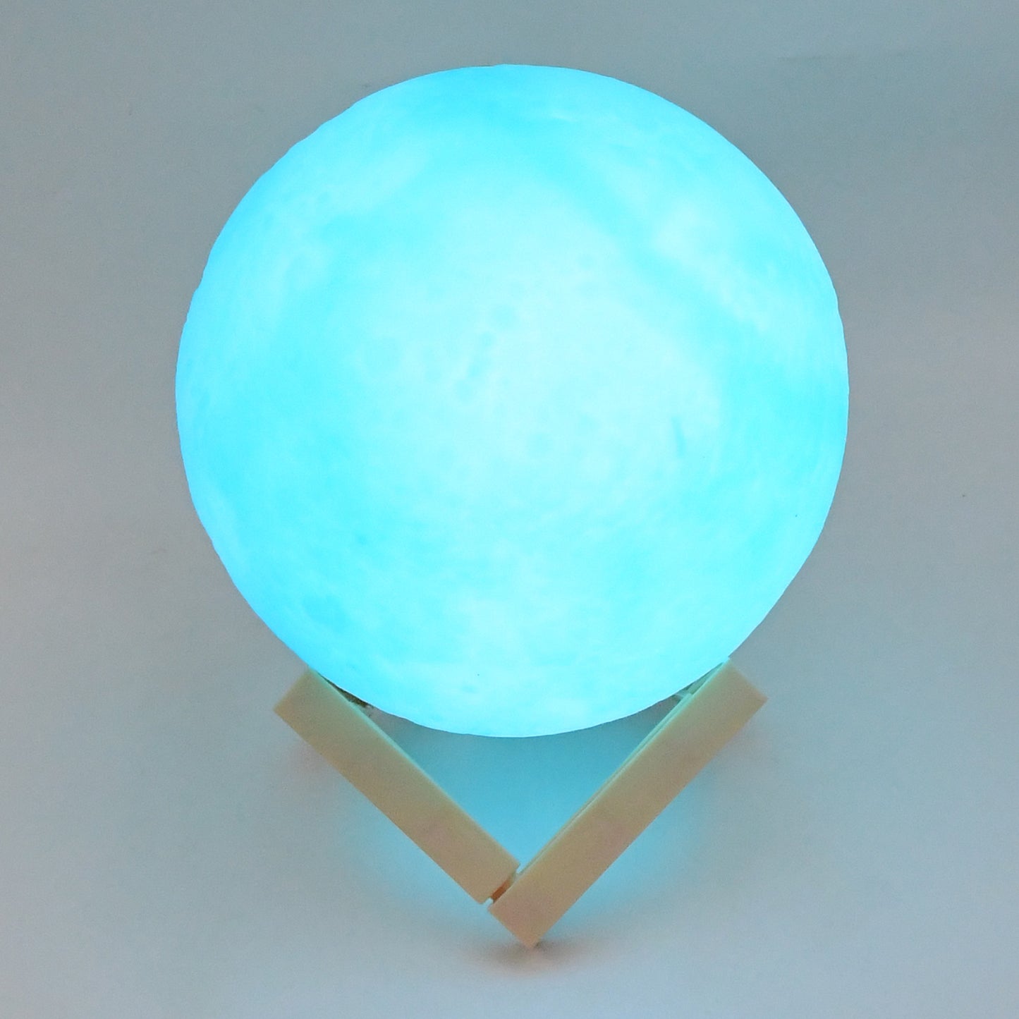 Moon Night Lamp Blue Color With Plastic Stand (15 X12 Cm 1 Pc) - eazy cart store