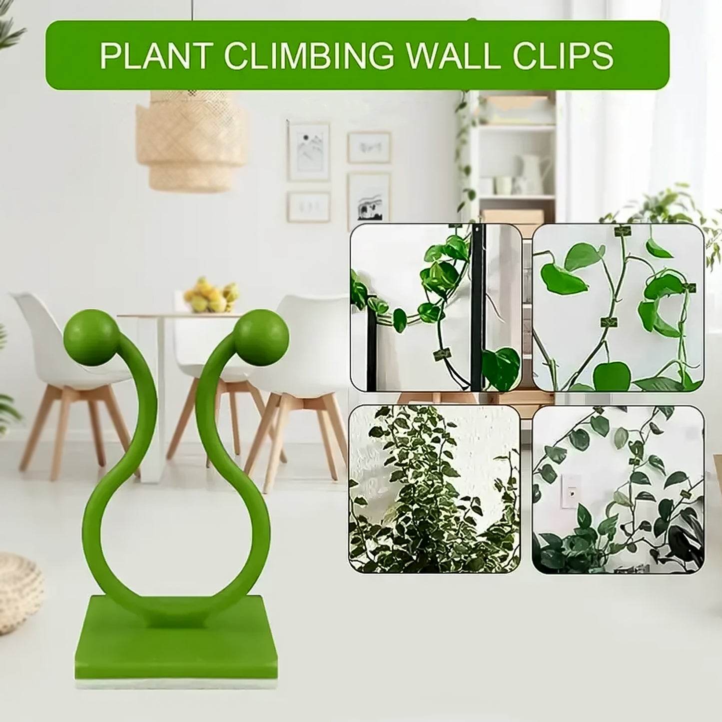 Plant Climbing Wall Fixture Clip Self-adhesive Hook (100 Pcs Set) - eazy cart store