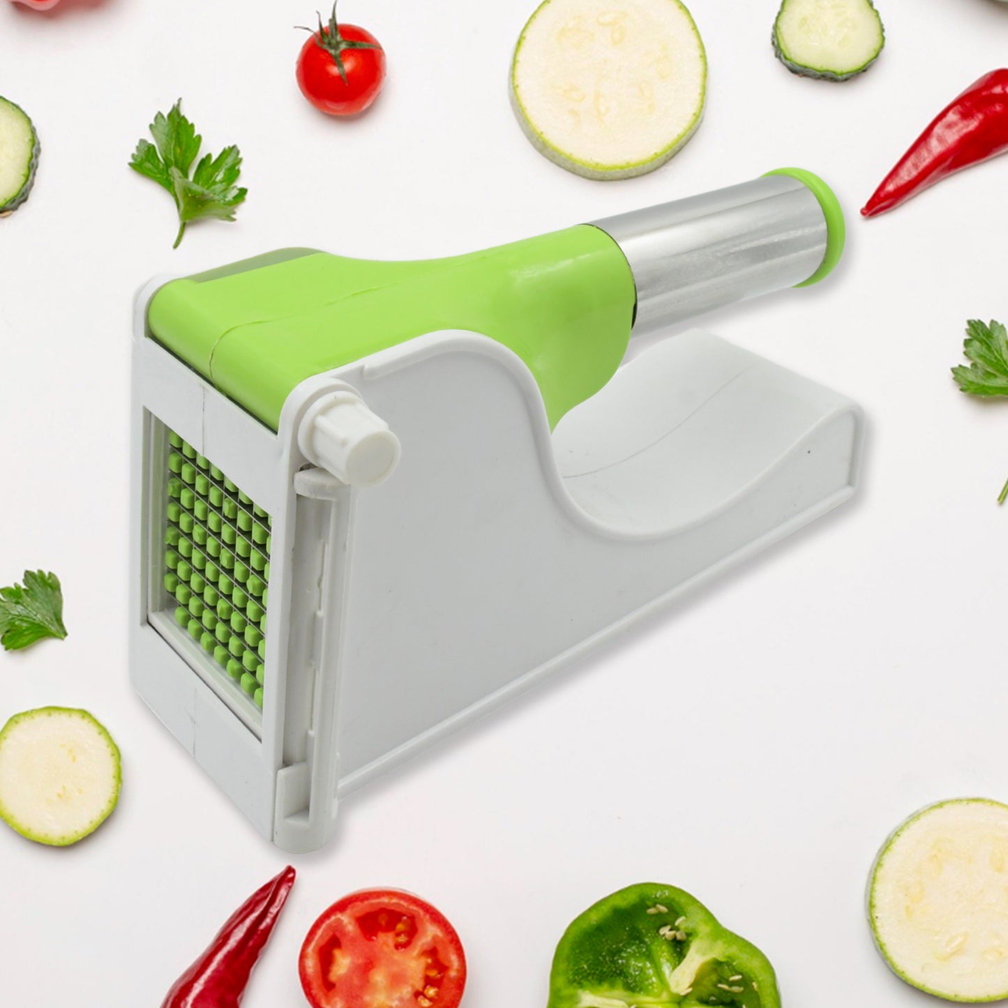 114 Virgin Plastic French Fry Chipser Potato Chipserpotato Slicer With Container - eazy cart store