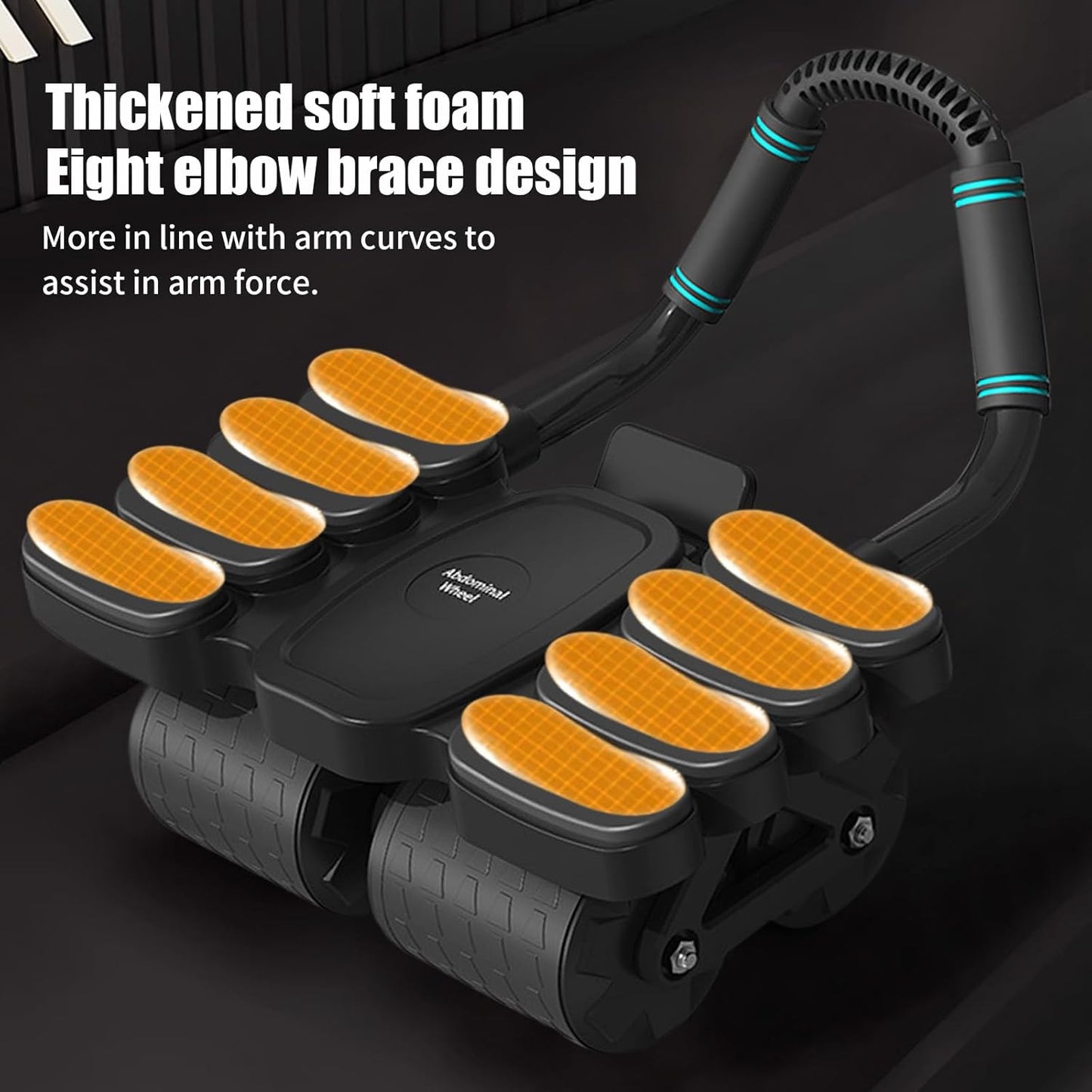 Automatic Rebound Abdominal Wheel With 8 Elbow Supports (1 Pc) - eazy cart store