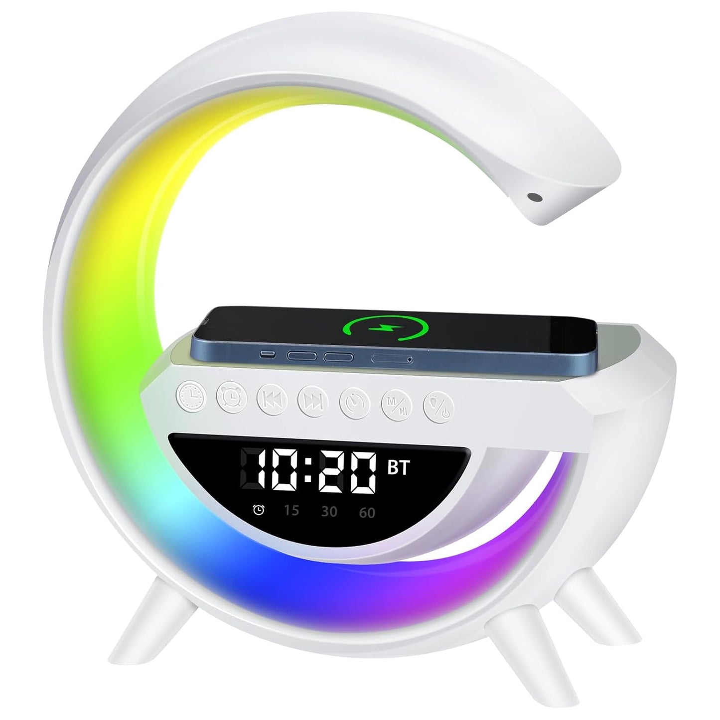 G Lamp Speaker - 3-in-1 Bluetooth Speaker With Fast Wireless Charging (1 Pc) - eazy cart store