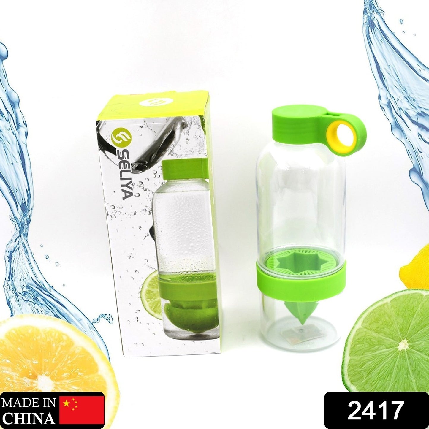 2417 Citrus Zinger Fruit Infuser Water Bottle Sports Duo Citrus Kid Zinger Juice Water Bottle - eazy cart store
