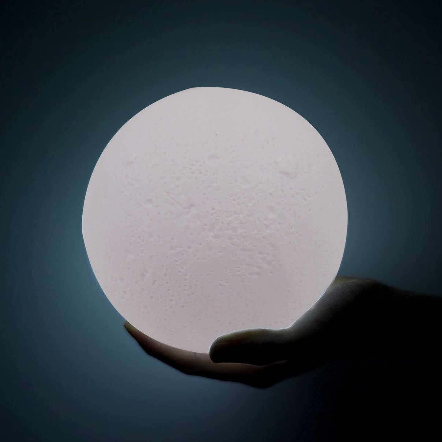 Moon Night Lamp With Plastic Stand Night Lamp For Bedroom (19 X14 Cm 1 Pc) - eazy cart store