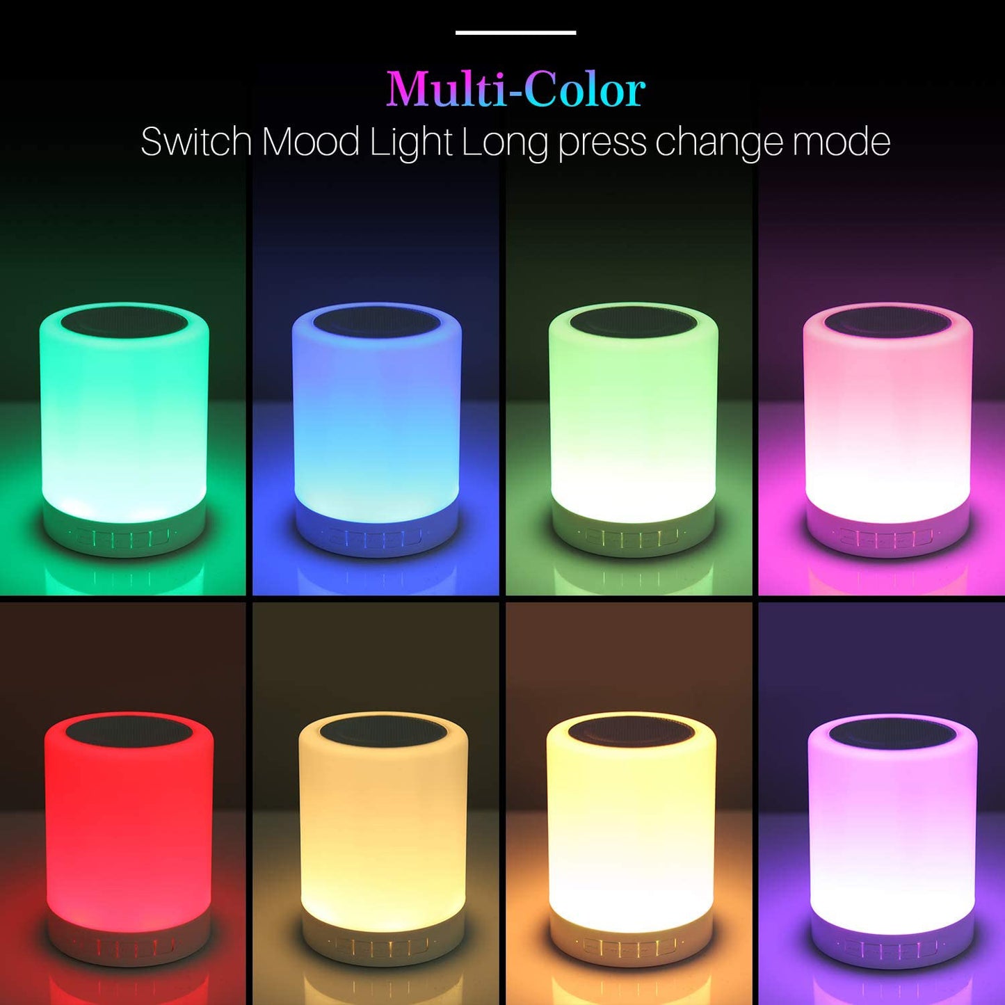 6249 Wireless Night Light Led Touch Lamp Speaker - eazy cart store