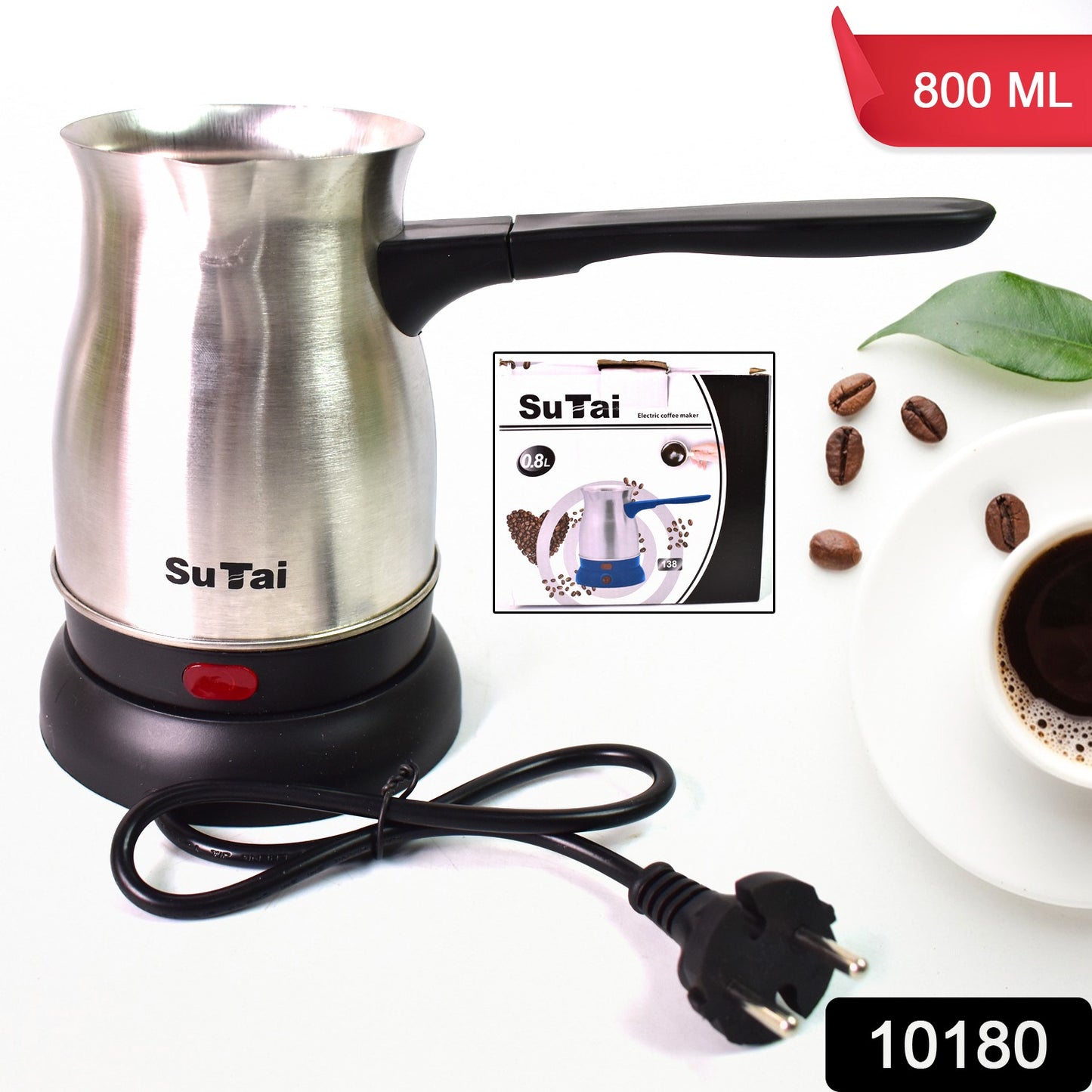 Coffee Pot Coffee Maker 800ml Even Heating Tea Maker Kettle (1 Pc) - eazy cart store