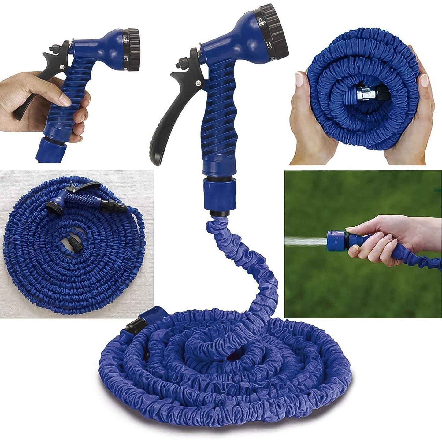 Expandable Magic Garden Hose With Spray Gun Approx 4 Metre Pipe (1 Set Mix Color) - eazy cart store