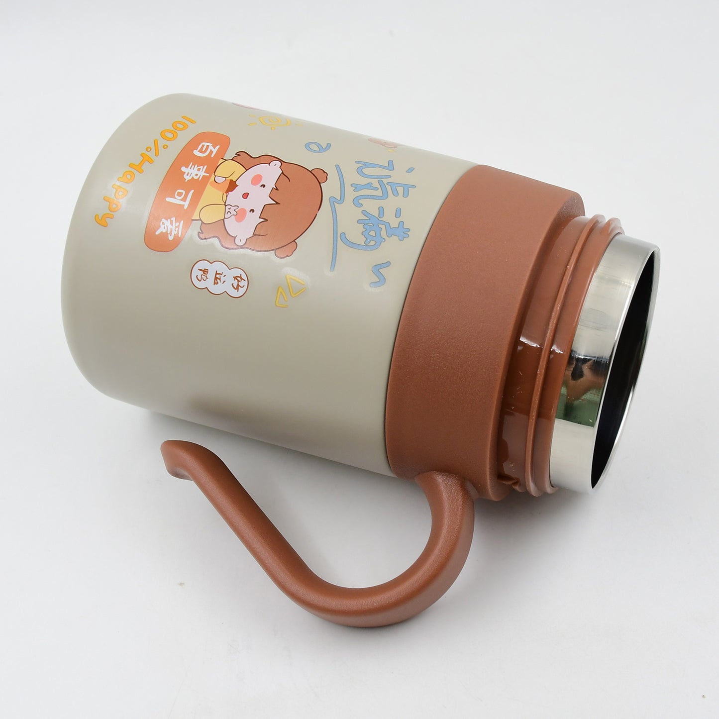 Stainless Steel Mug Bottle Vacuum Insulated Cup With Handle Small Cup (550 Ml) - eazy cart store