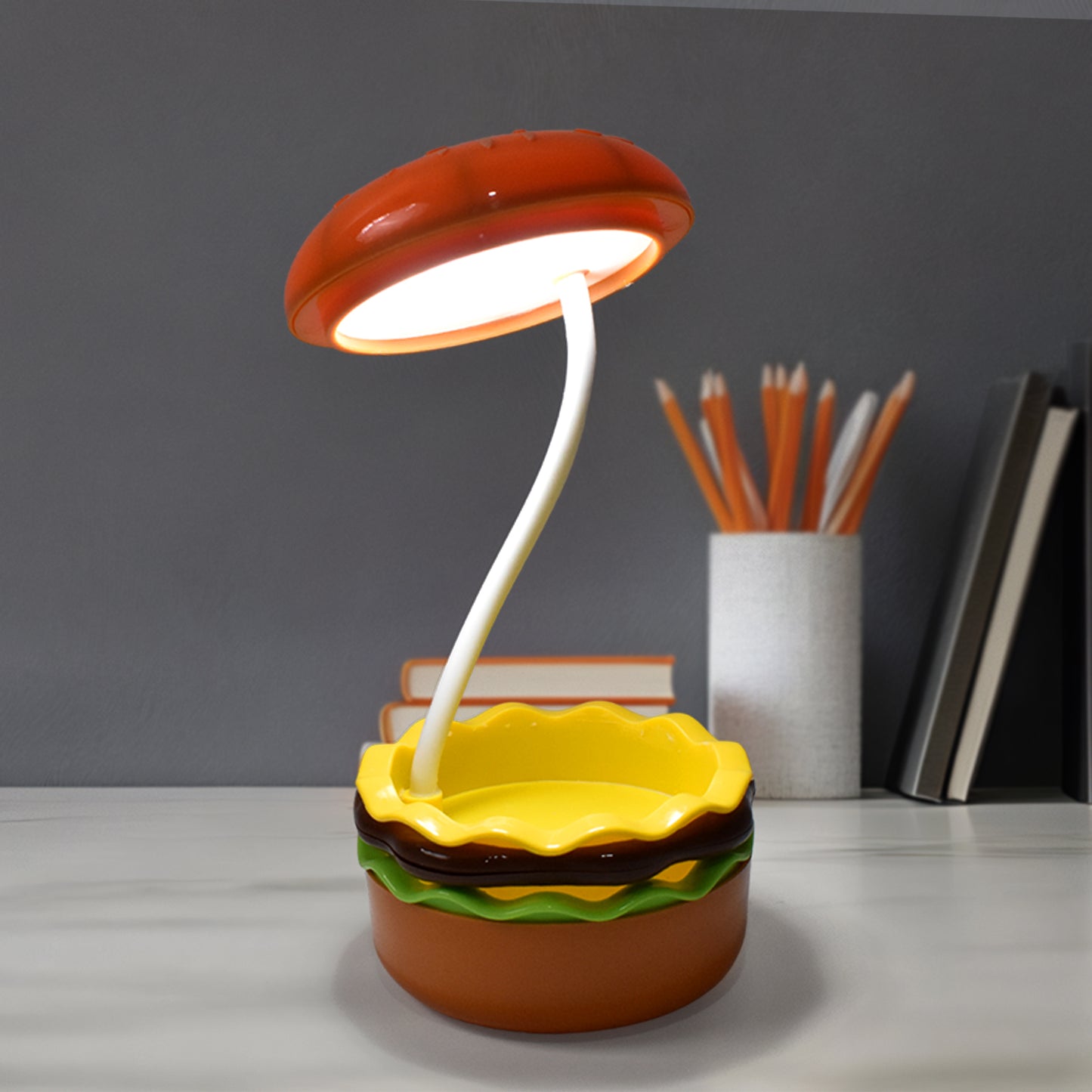 Burger Delight Folding Led Night Lamp (1 Pc) - eazy cart store