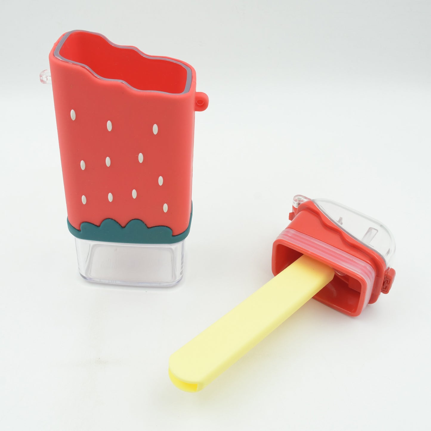 12555 Portable Cute Water Bottle For Kids Unique Ice Cream Shape Water Cup Popsicle Shaped Plastic Kettle With Straw Adjustable Shoulder Strap Bpa Free Leakproof (300 Ml) - eazy cart store