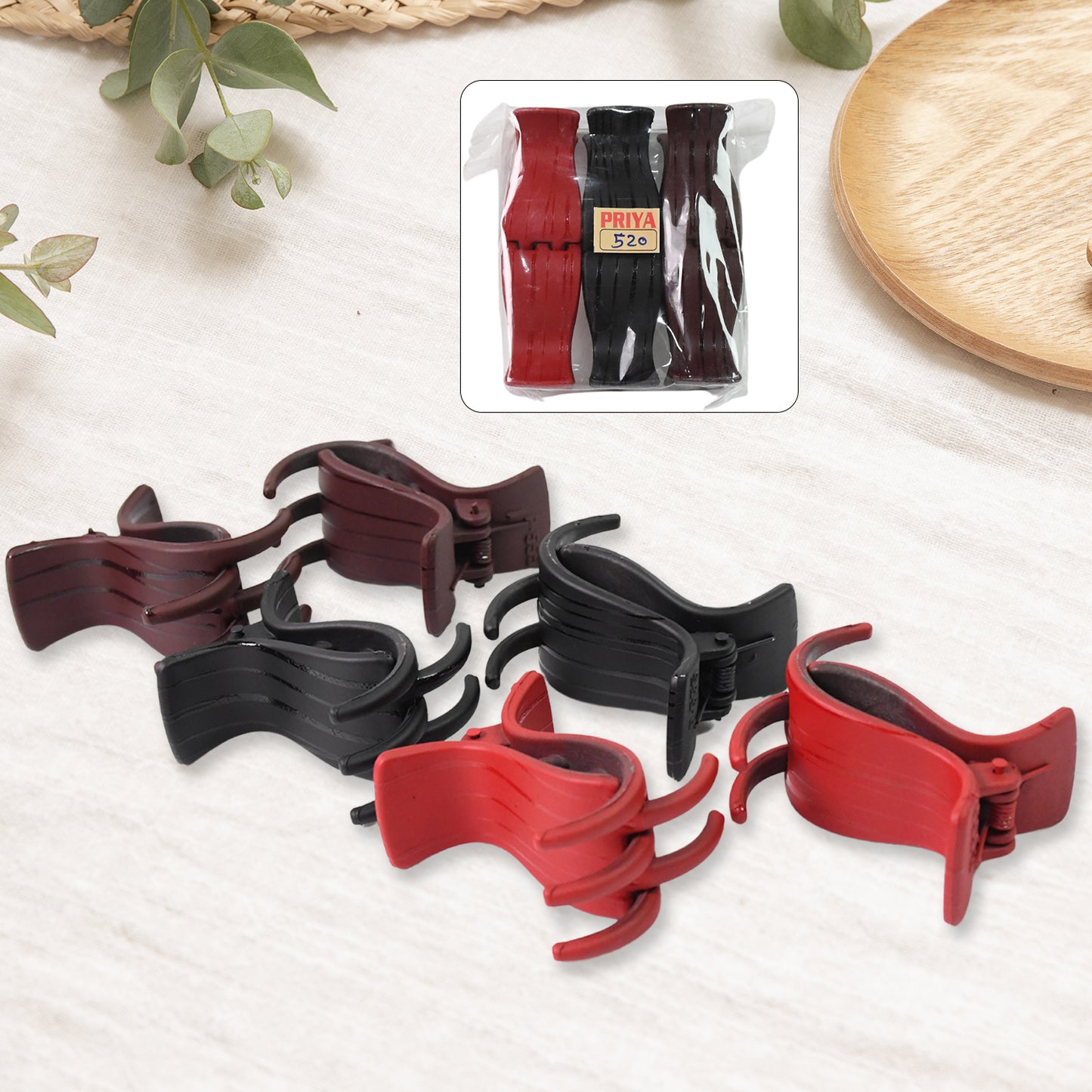 Big Hair Clips For Girls Kids Hair Accessories (6 Pcs Set Multi Color) - eazy cart store