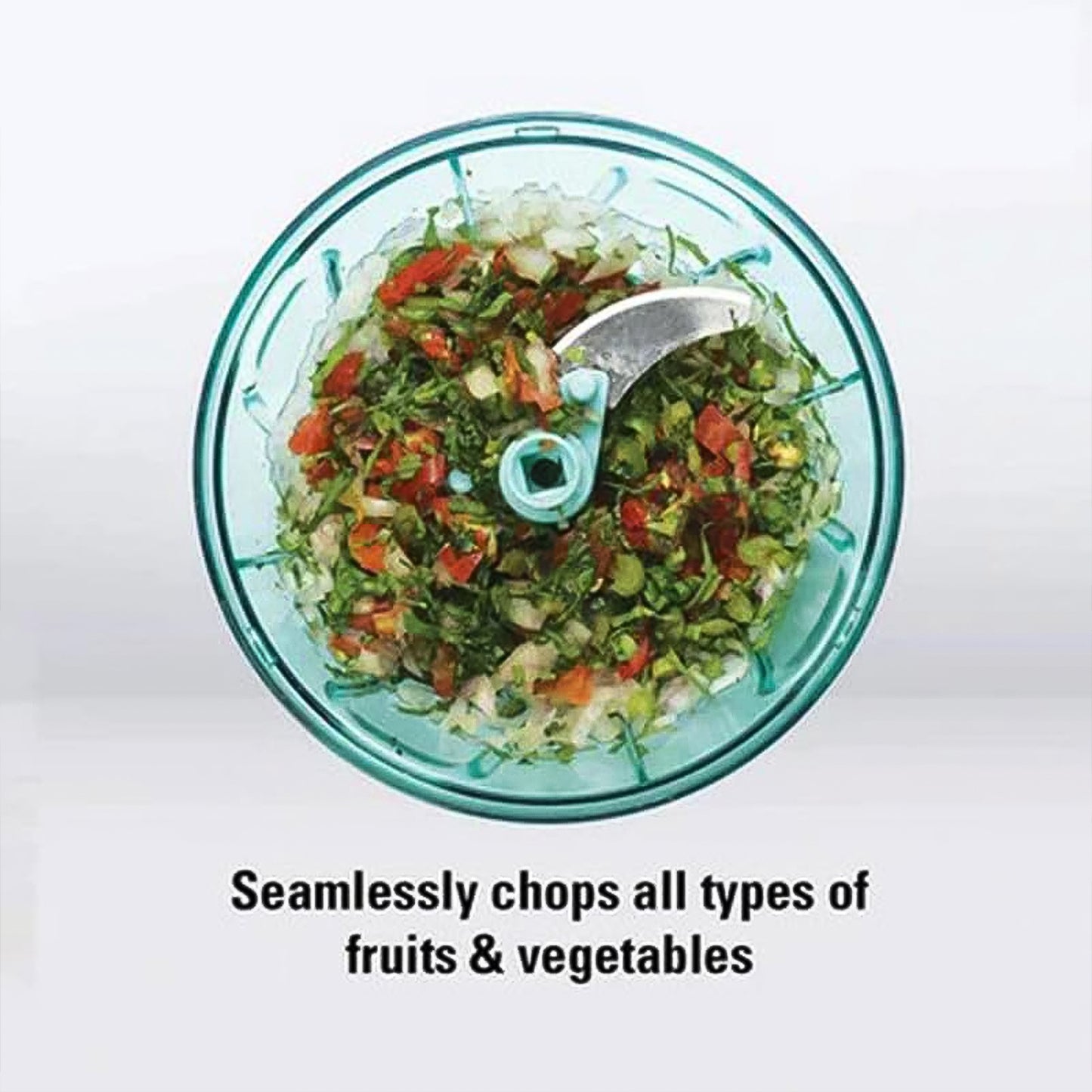 3 Blades Handy Chopper And Slicer Used Widely For Chopping And Slicing (450 Ml 1 Pc) - eazy cart store