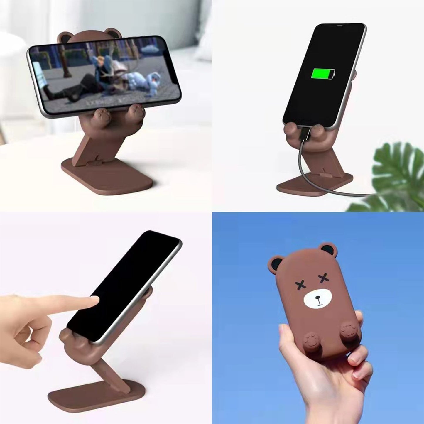 0216 Cute Cartoon Design Multi-angle Adjustable Foldable Mobile Stand - eazy cart store