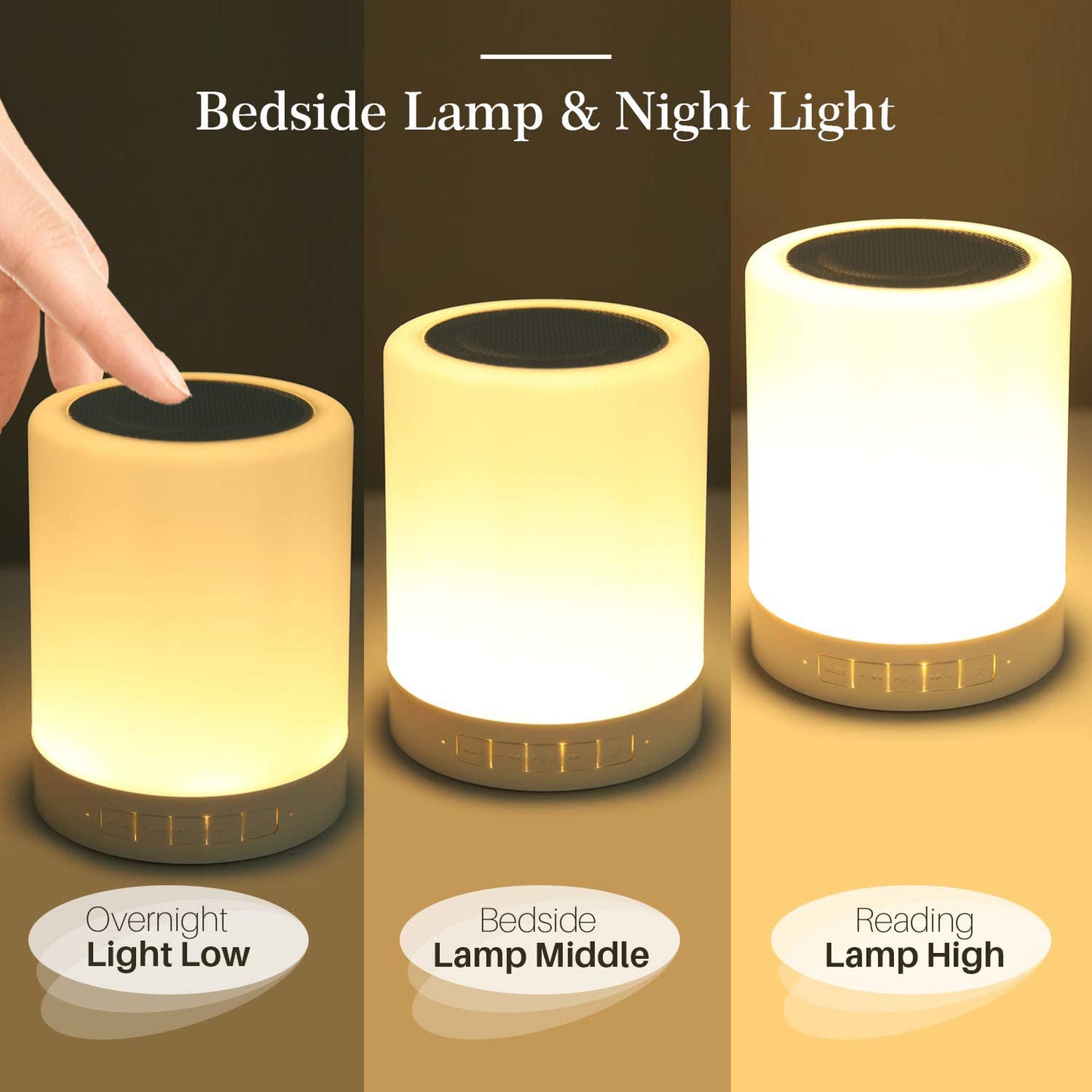 6249 Wireless Night Light Led Touch Lamp Speaker - eazy cart store