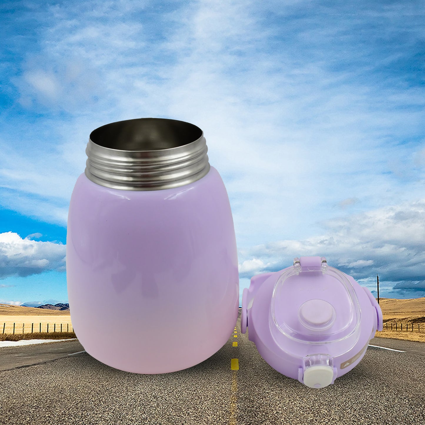 Stainless Steel Mug Bottle Vacuum Insulated Cup With Handle (1200 Ml) - eazy cart store