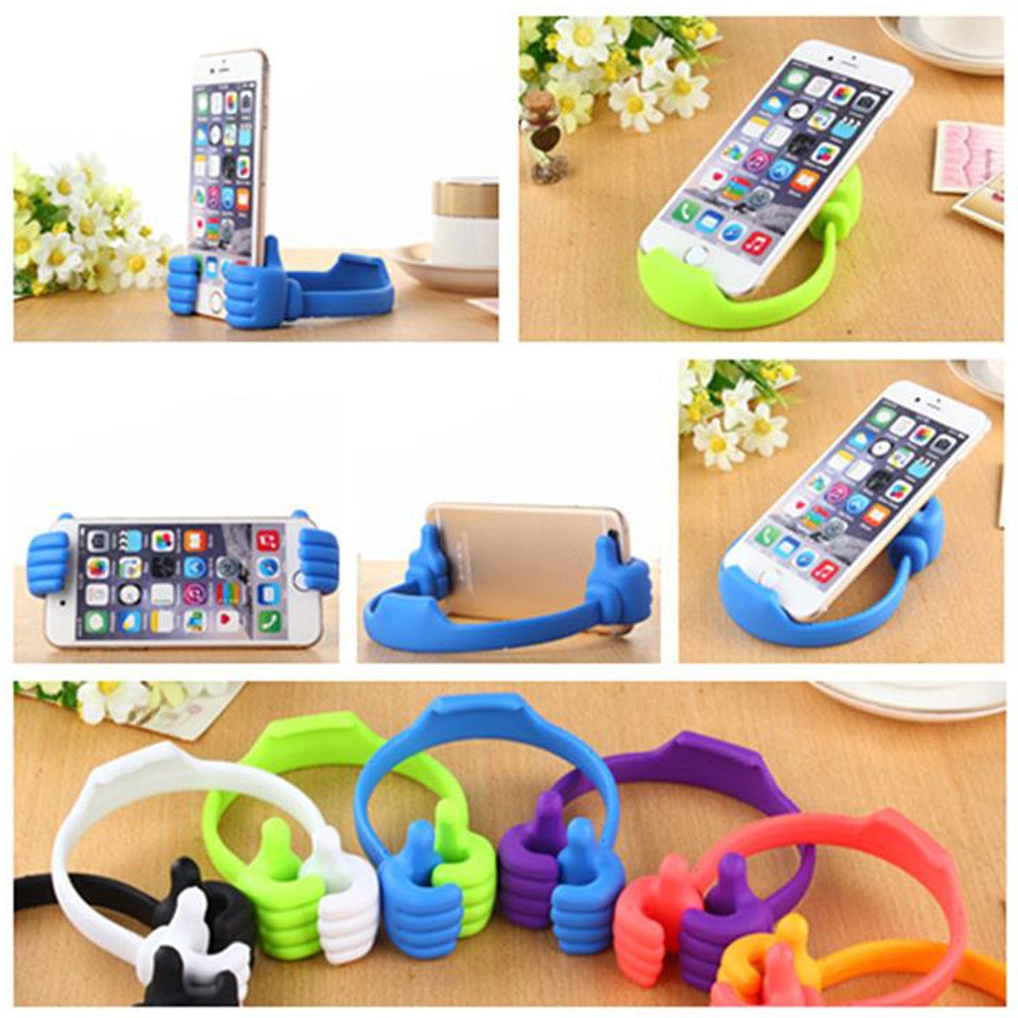 12845 Hand Shape Mobile Stand Used In All Kinds Of Places Including Household And Offices As A Mobile Supporting Stand (1 Pc With Color Box) - eazy cart store